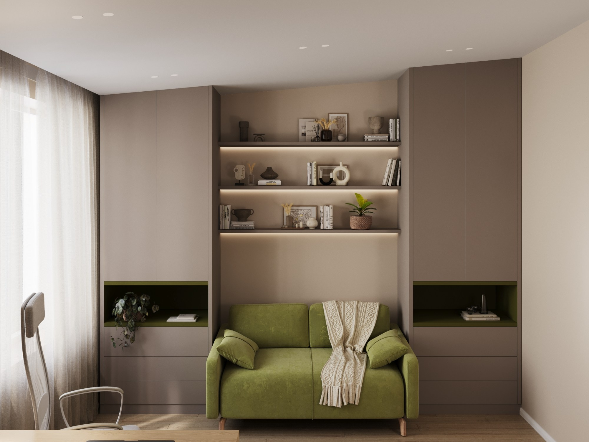 Дом в стиле Джапанди, 190 м². Дизайнер интерьера, Санкт-Петербург