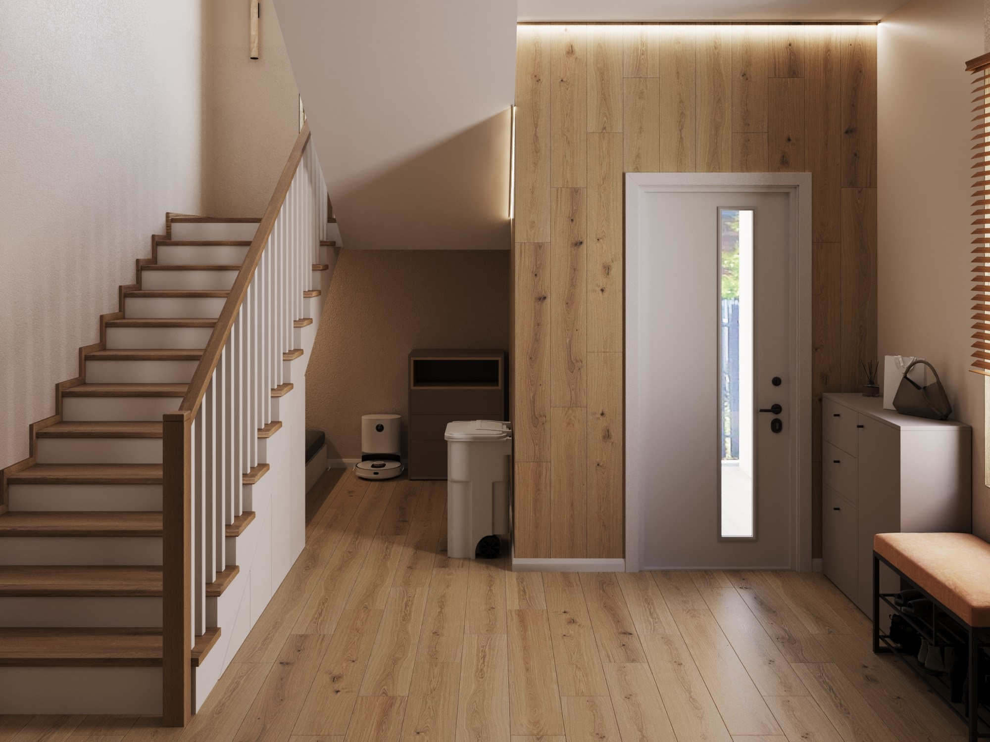 Дом в стиле Джапанди, 190 м². Дизайнер интерьера, Санкт-Петербург