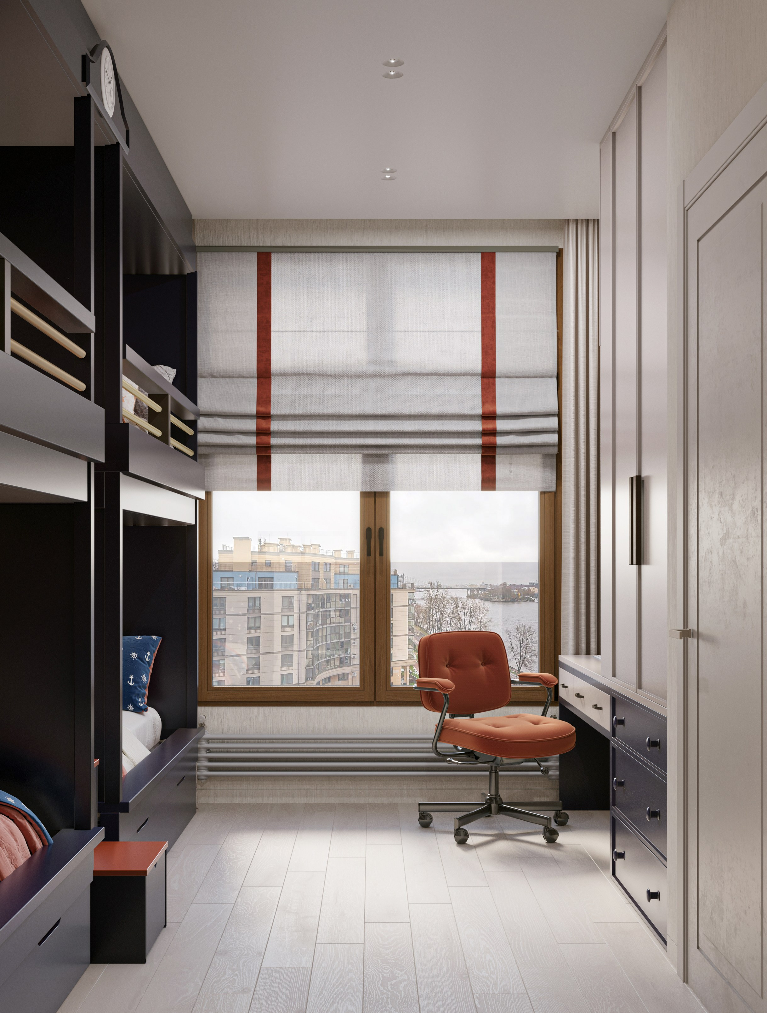 Neva House. 3D visualization of exteriors and interiors