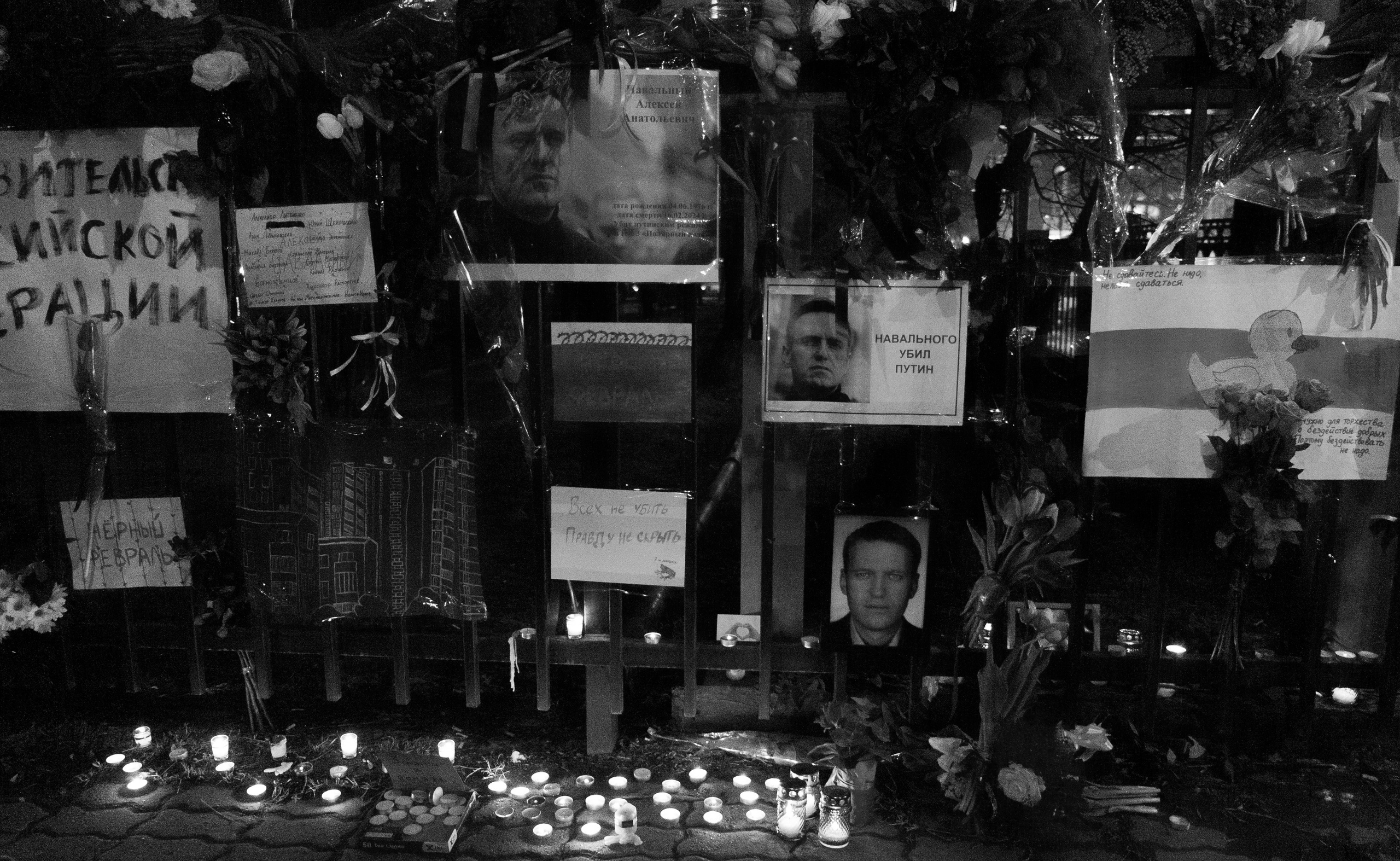 A picket in honor of the anniversary of Alexei Navalny's death. Я — Мария, фотограф/фотохудожник в Санкт-Петербурге