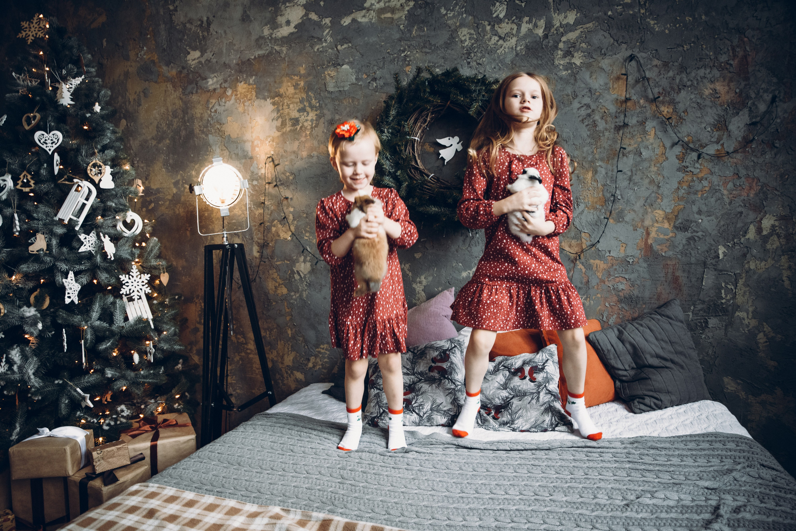Новогодняя семейная фотосессия минск недорого