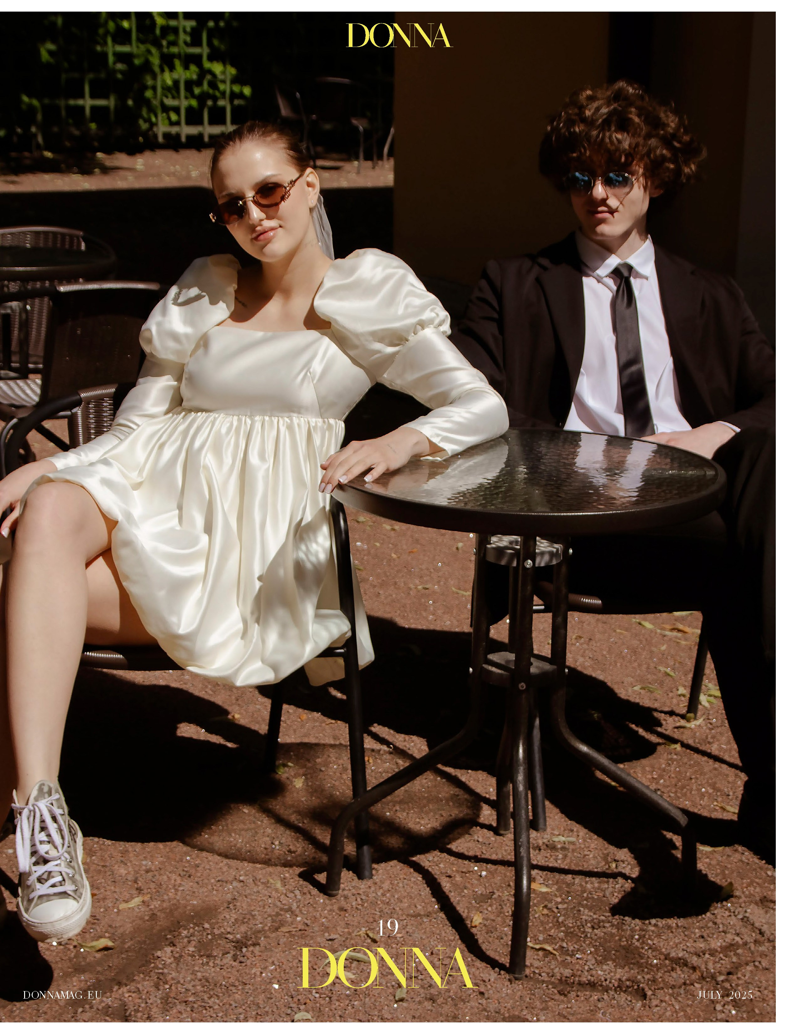 Лето в Летнем саду на обложке журнала DONNA. Портретный фотограф в Санкт-Петербурге Савельева Ольга