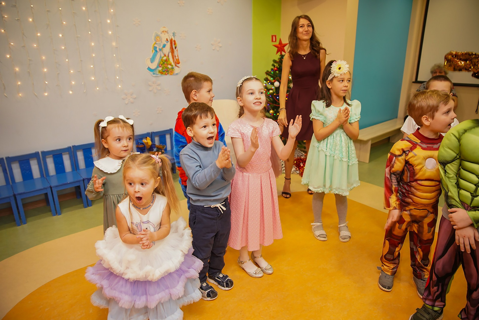Новый год в частном детском садике. Семейный и детский фотограф в Нижнем Новгороде