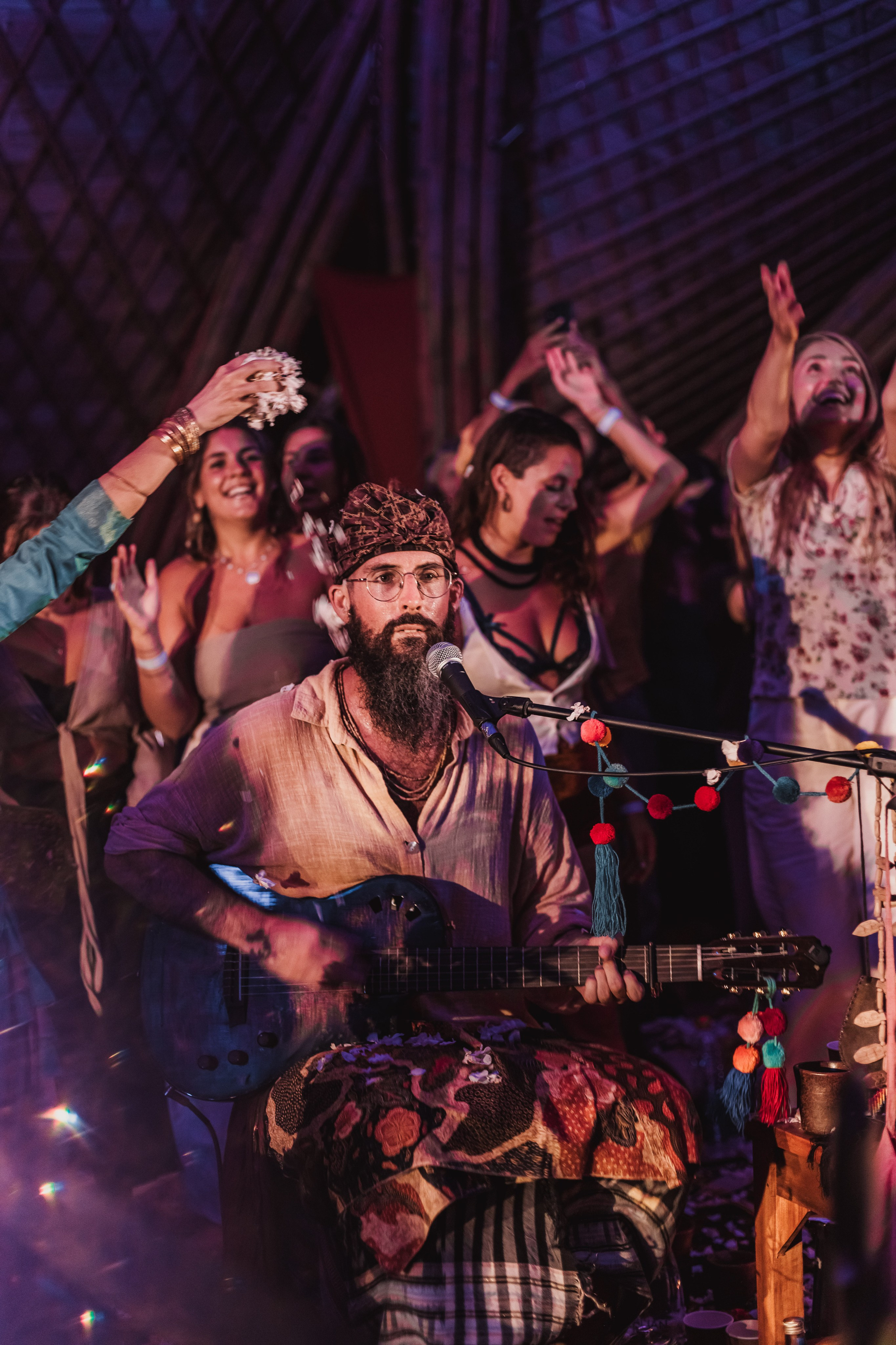 Hanuman Project kirtan at Alchemy april. Mariam Bagdasaryan