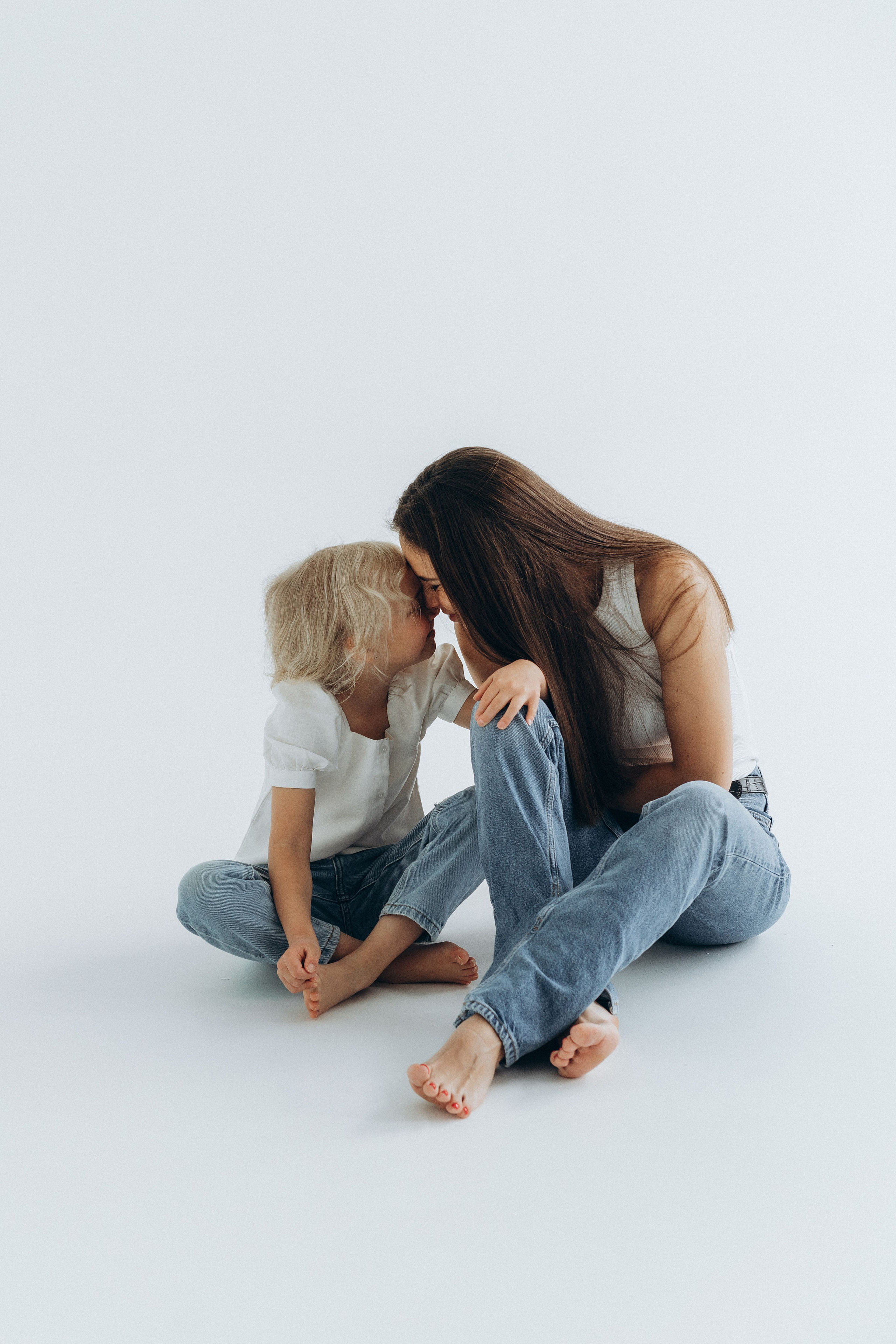 Семейная история на циклораме. Семейный фотограф в Москве Анастасия Скоголева