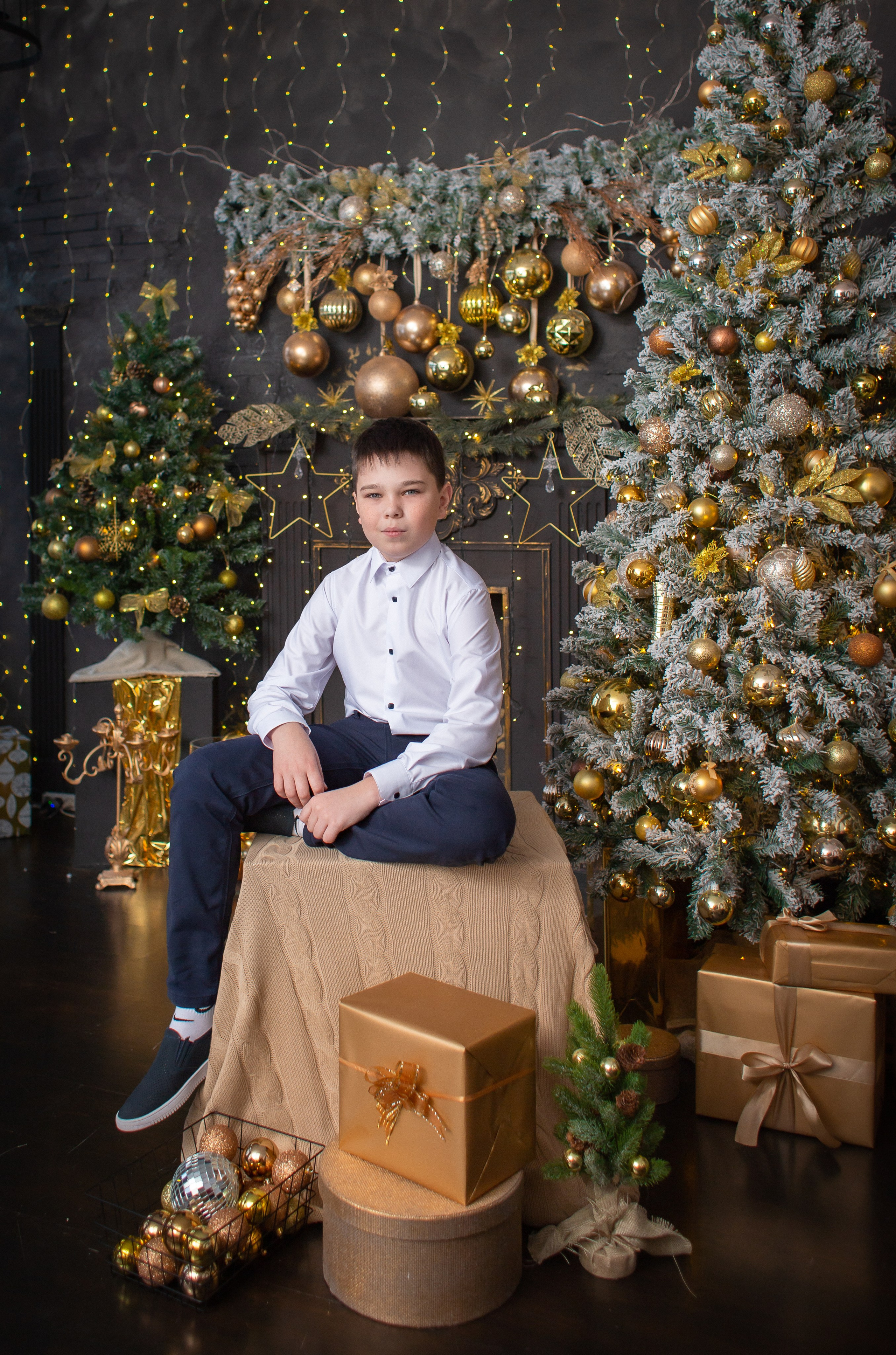 Новогодняя фотосессия в студии. Фотограф Татьяна Орлова