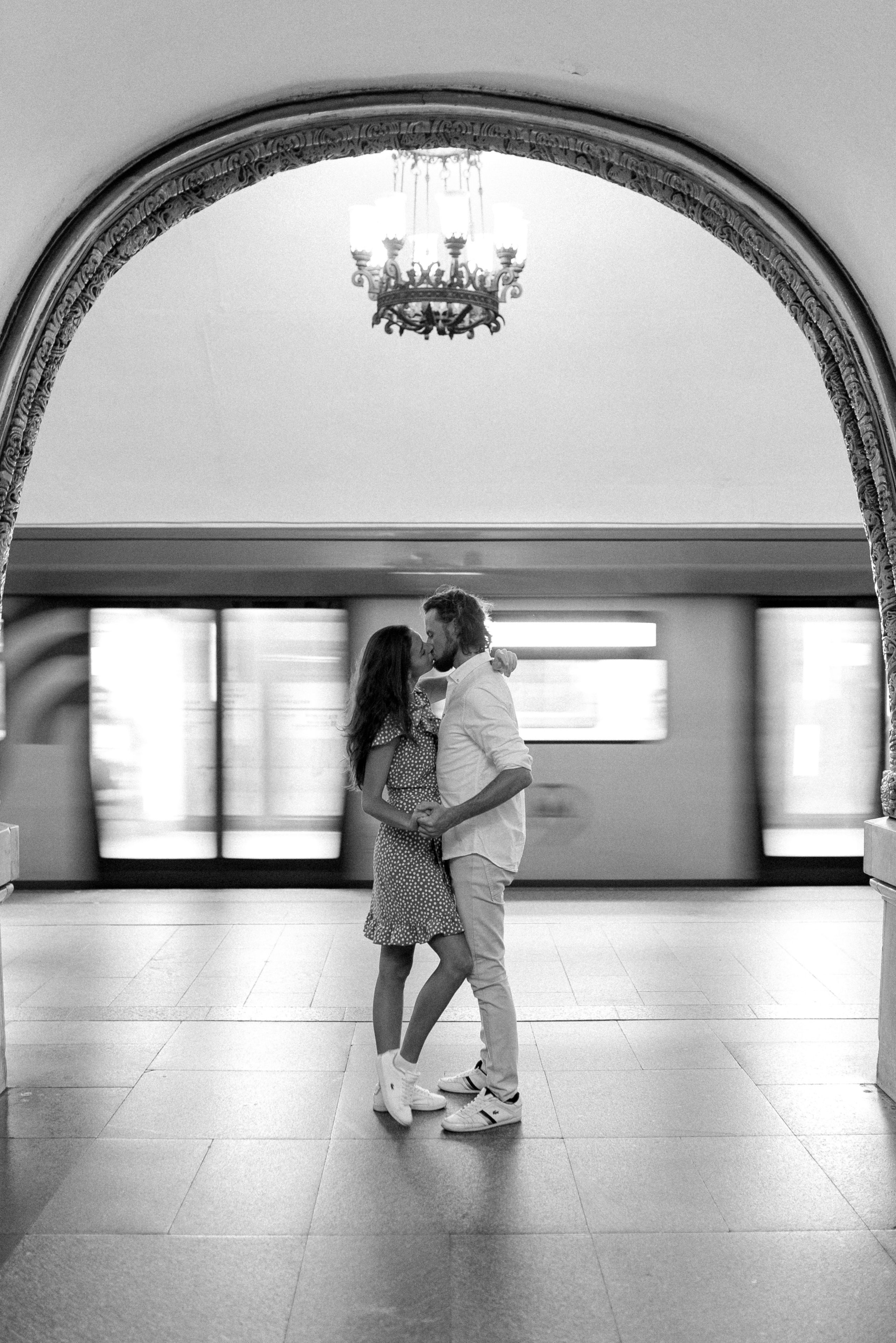 Lovestory в метро. Семейный фотограф в Москве Екатерина Север