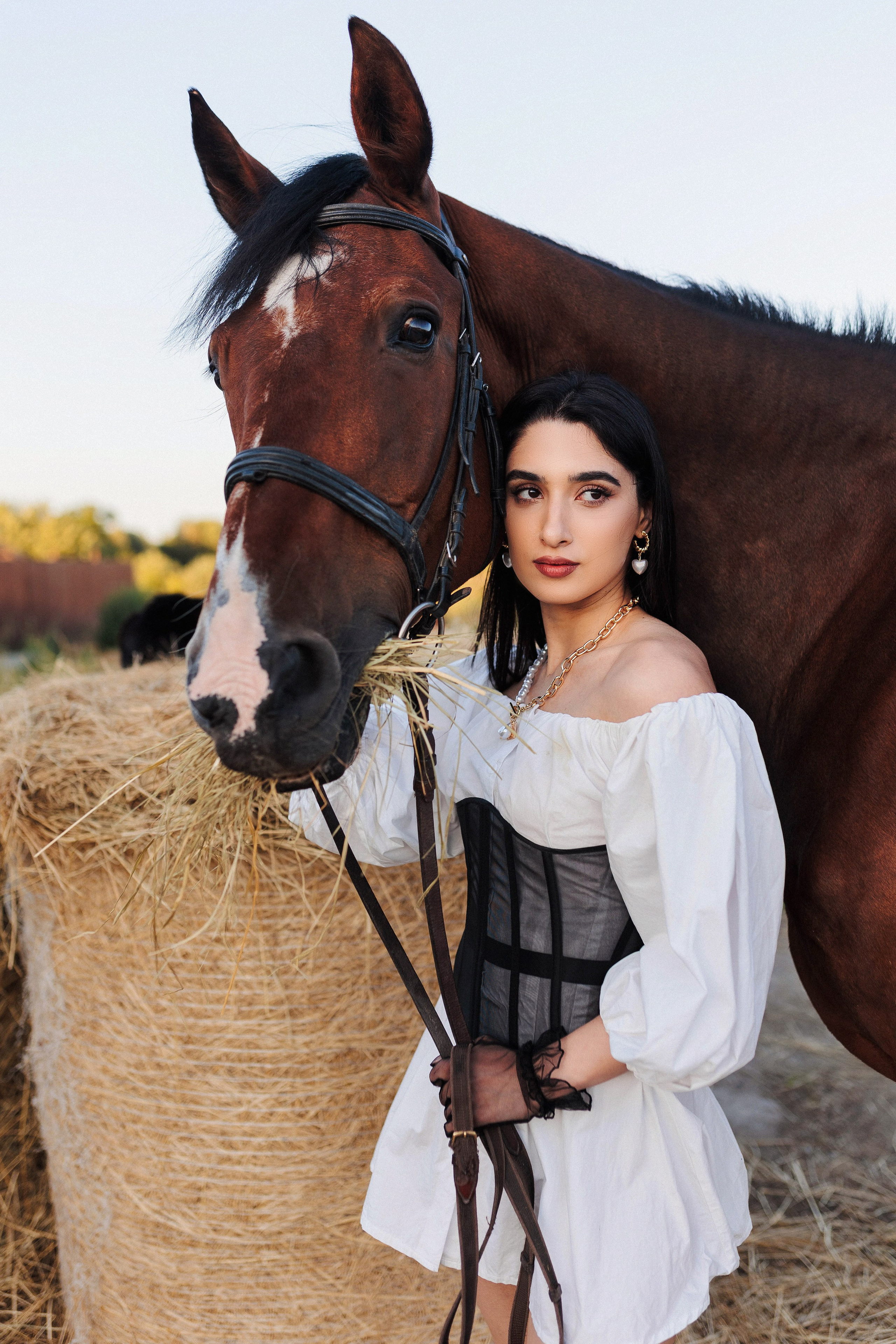 Съёмка с лощадью. Фотограф Полина Лытнева