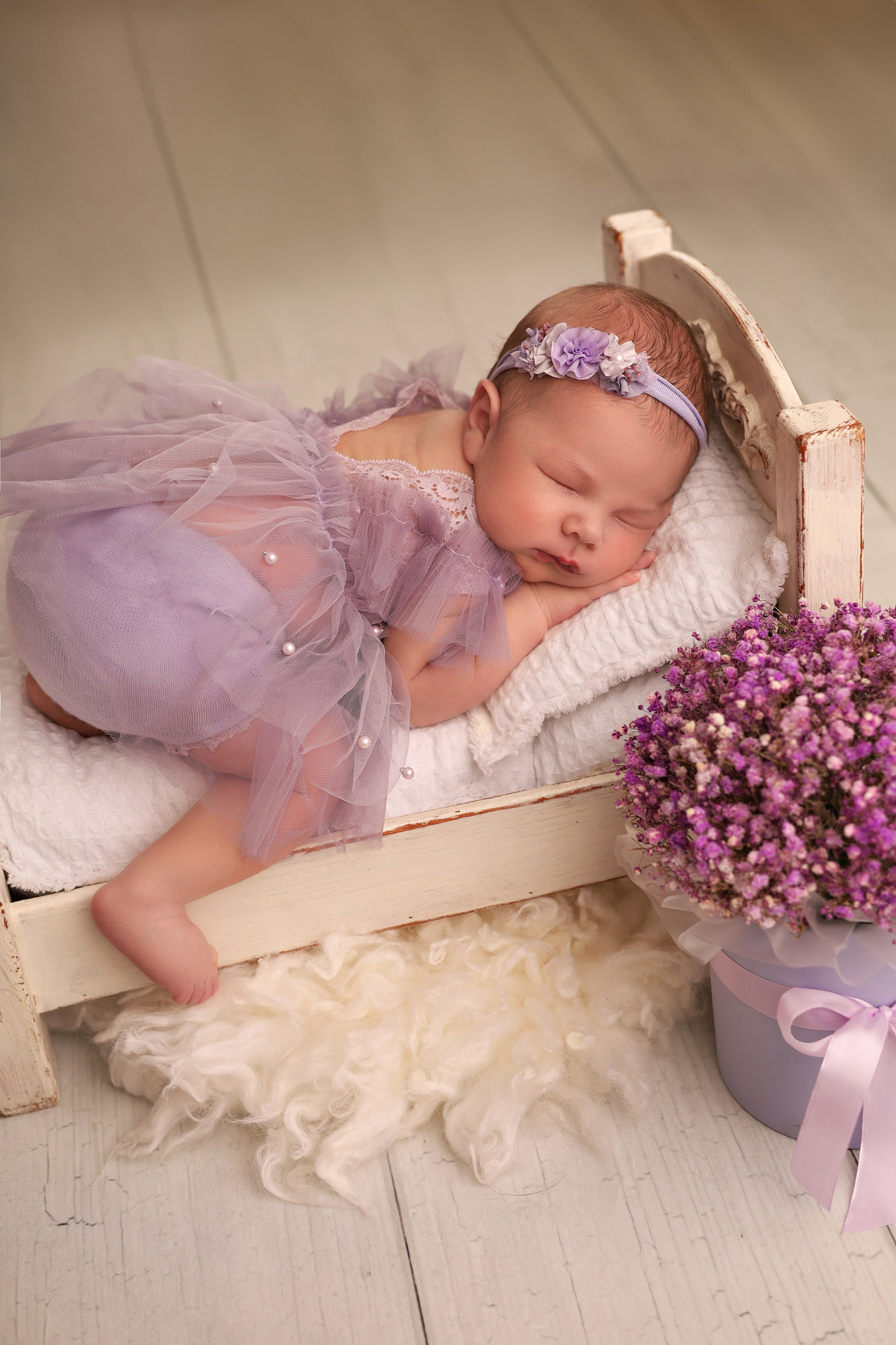 Ньюборн съемка Ульяночки. Детский фотограф новорожденных в Москве и Московской области Анна