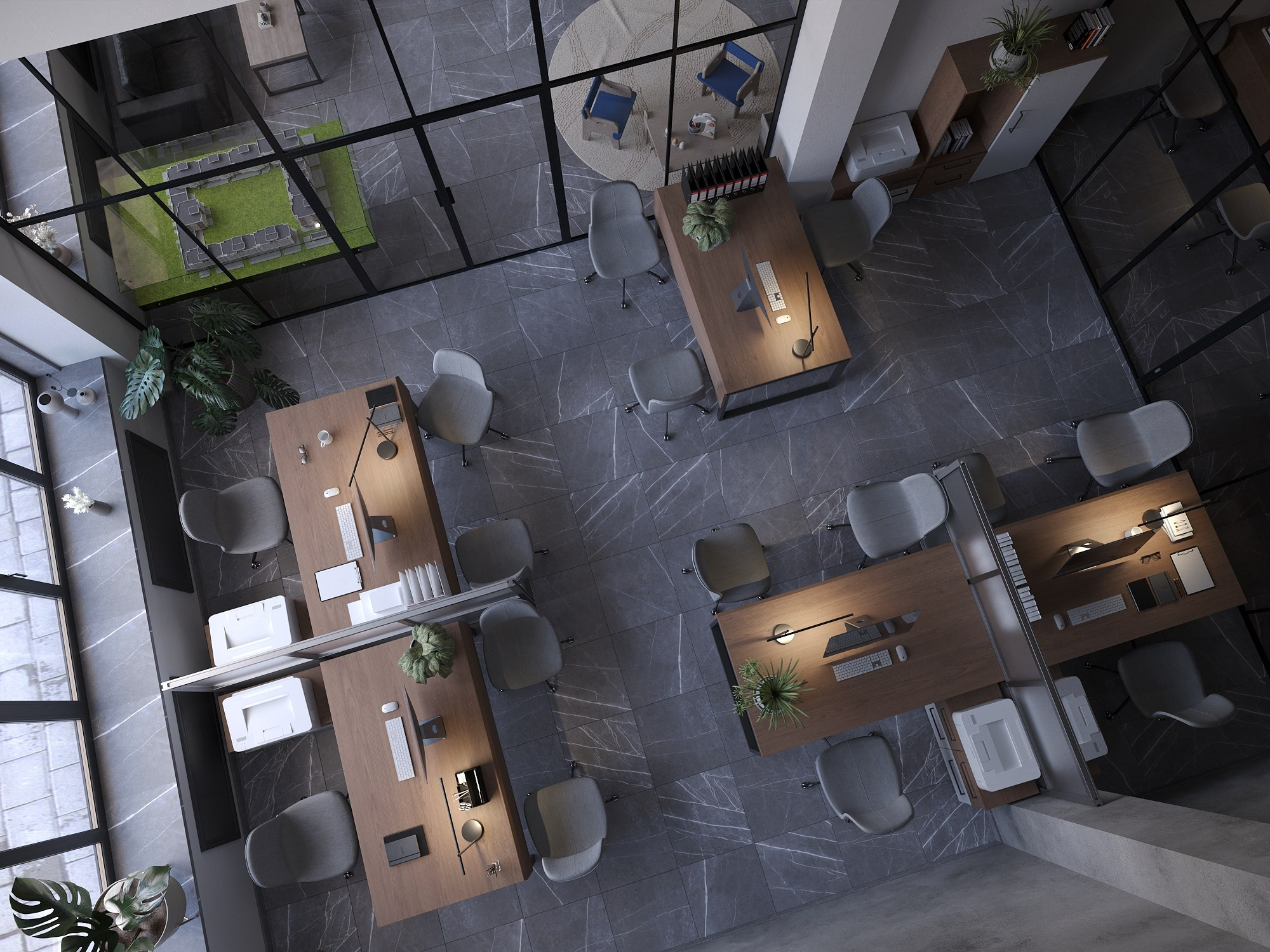 Офис компании Голос Челябиснк. БК студия дизайна интерьера