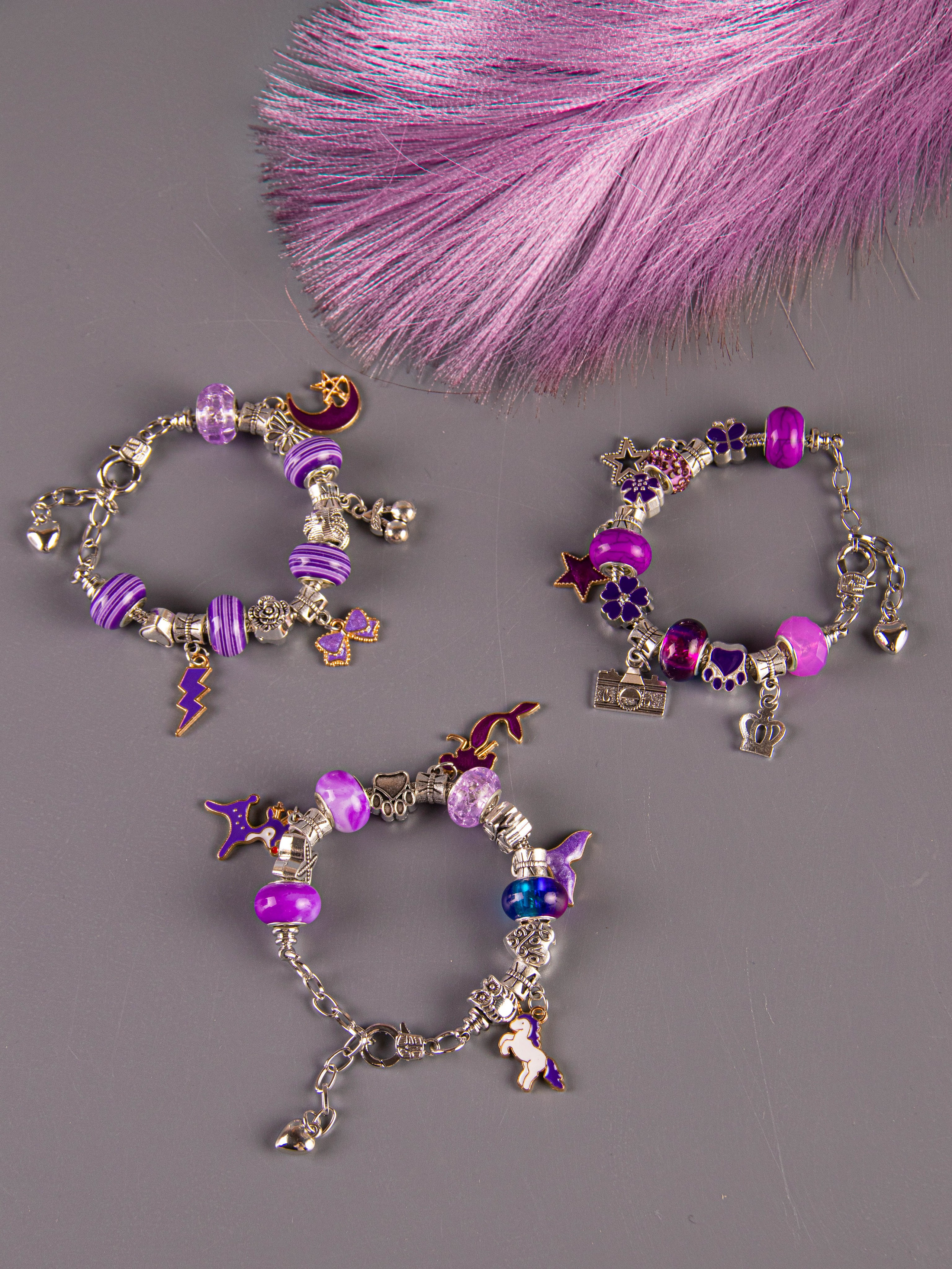 Набор по созданию браслетов (фиолетовый). «Матрица»