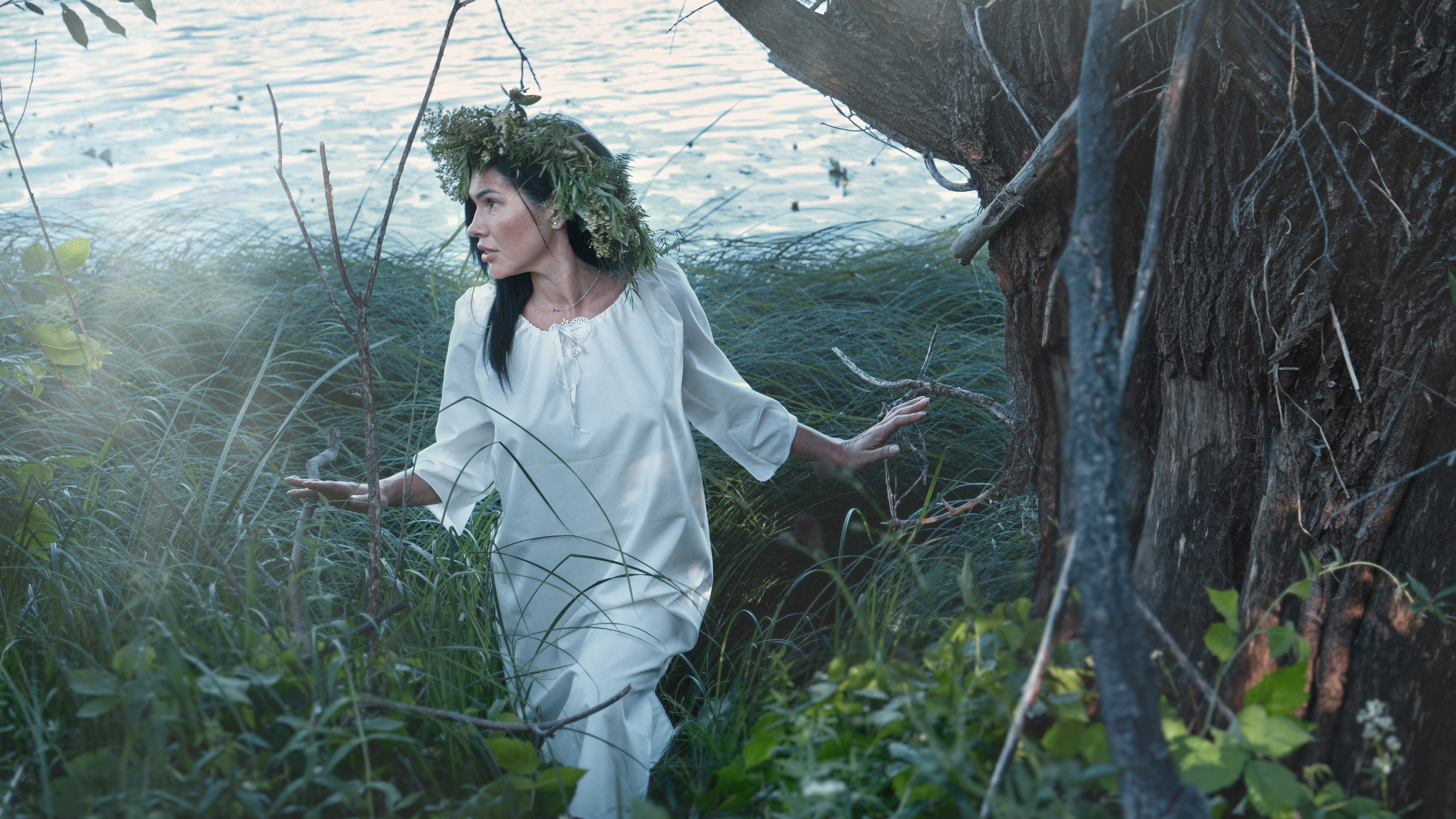 Летняя фотосессия на природе, в лесу, на улице. Семейная с детьми