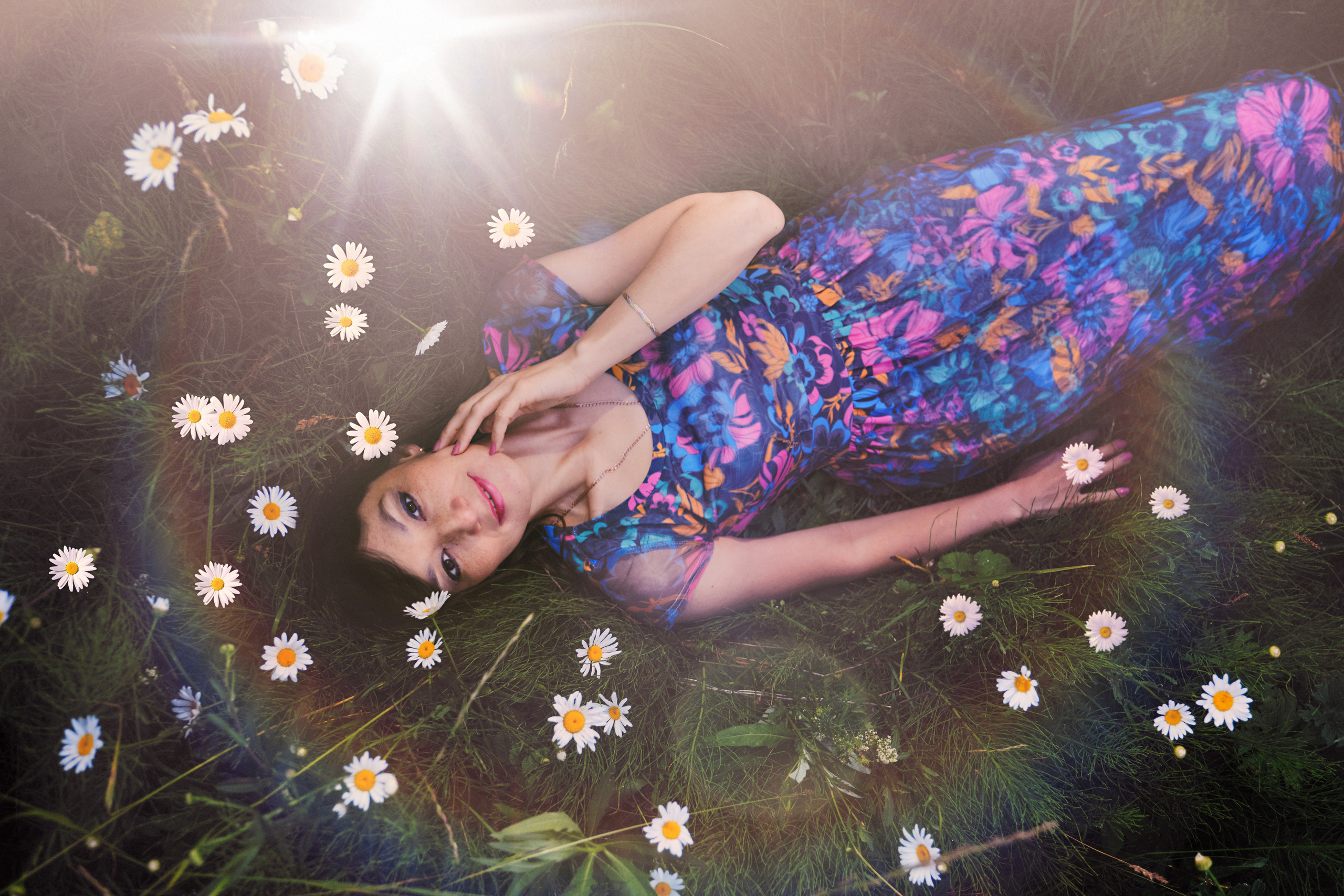 Фотосессия на природе, фотосессия в поле, фотосессия с цветами, фотосессия девушки, идеи для фотосессии