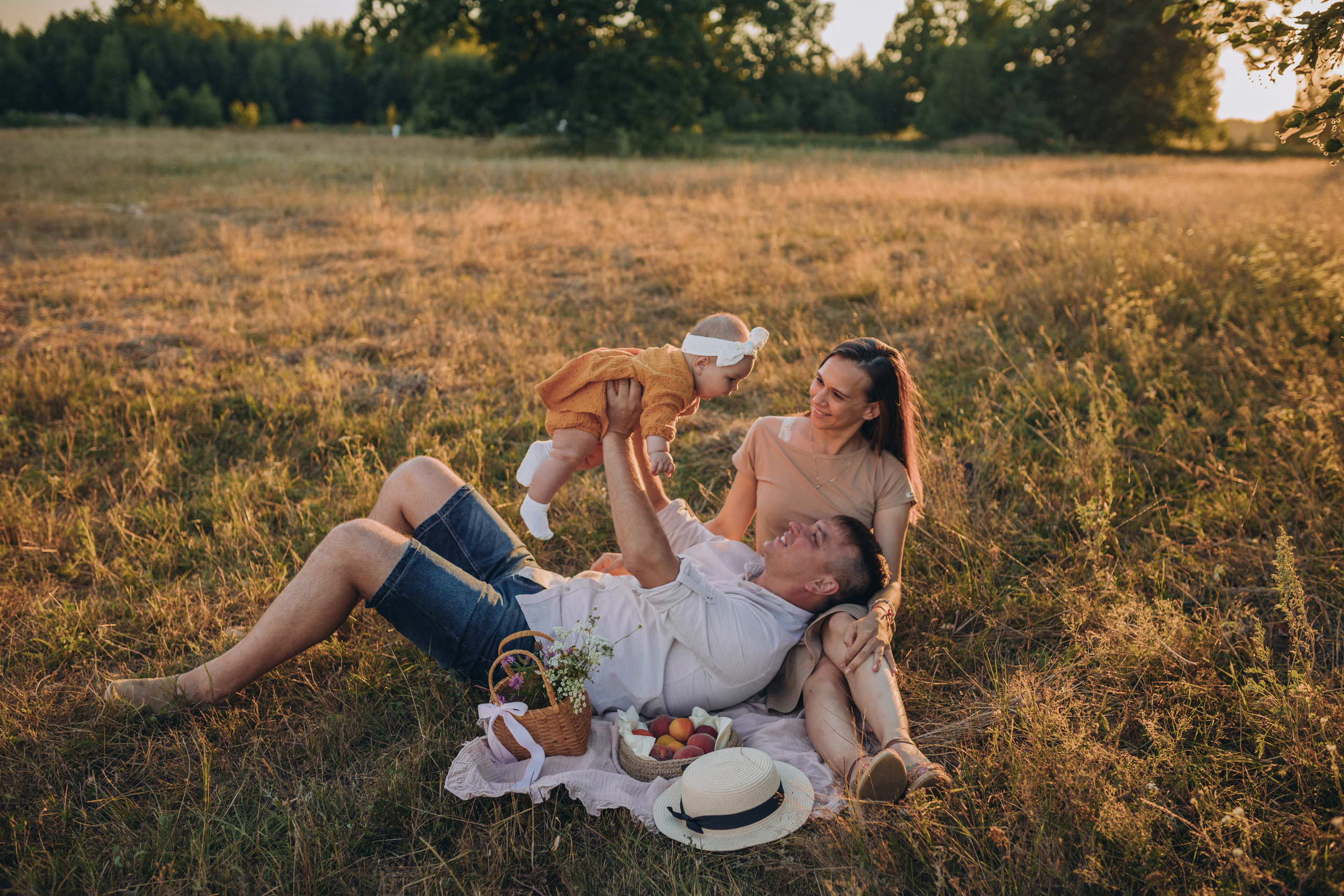 Нежность в полях. Семейный фотограф в Казани Шамгулова Марина