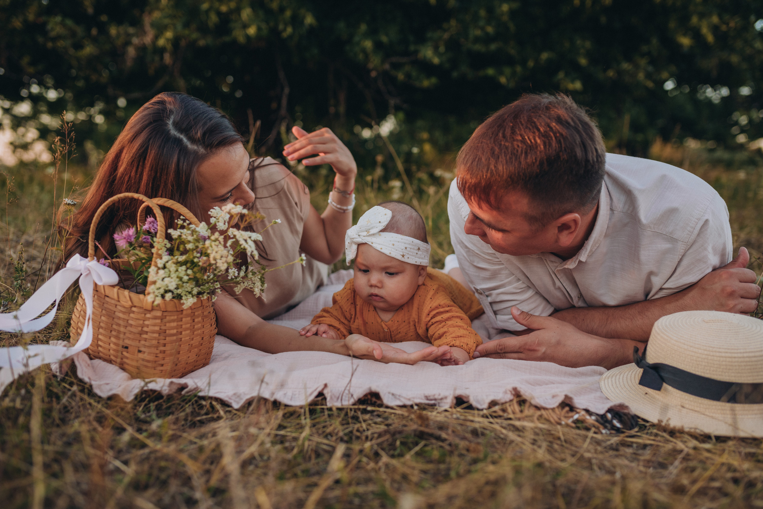 Нежность в полях. Семейный фотограф в Казани Шамгулова Марина