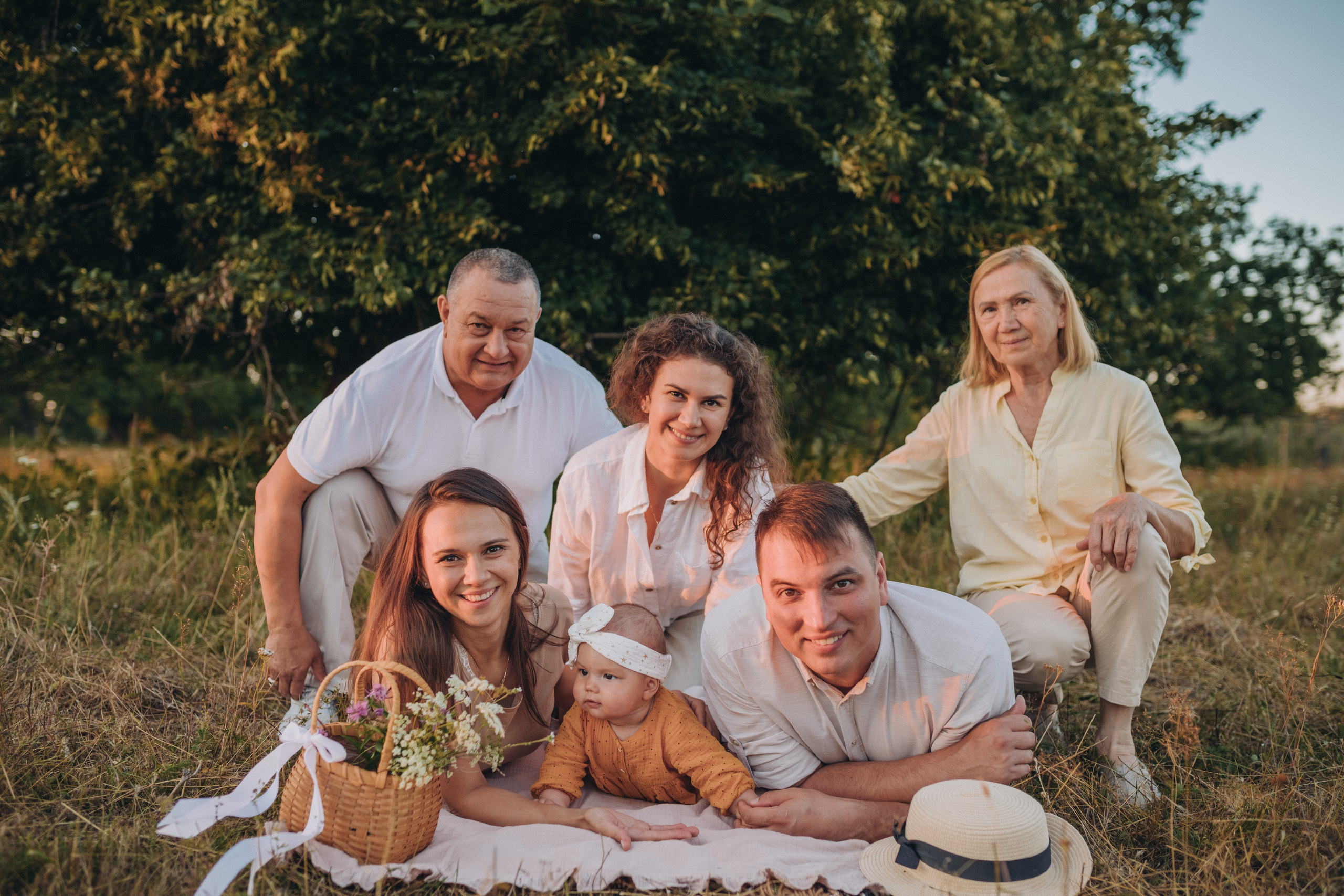 Нежность в полях. Семейный фотограф в Казани Шамгулова Марина