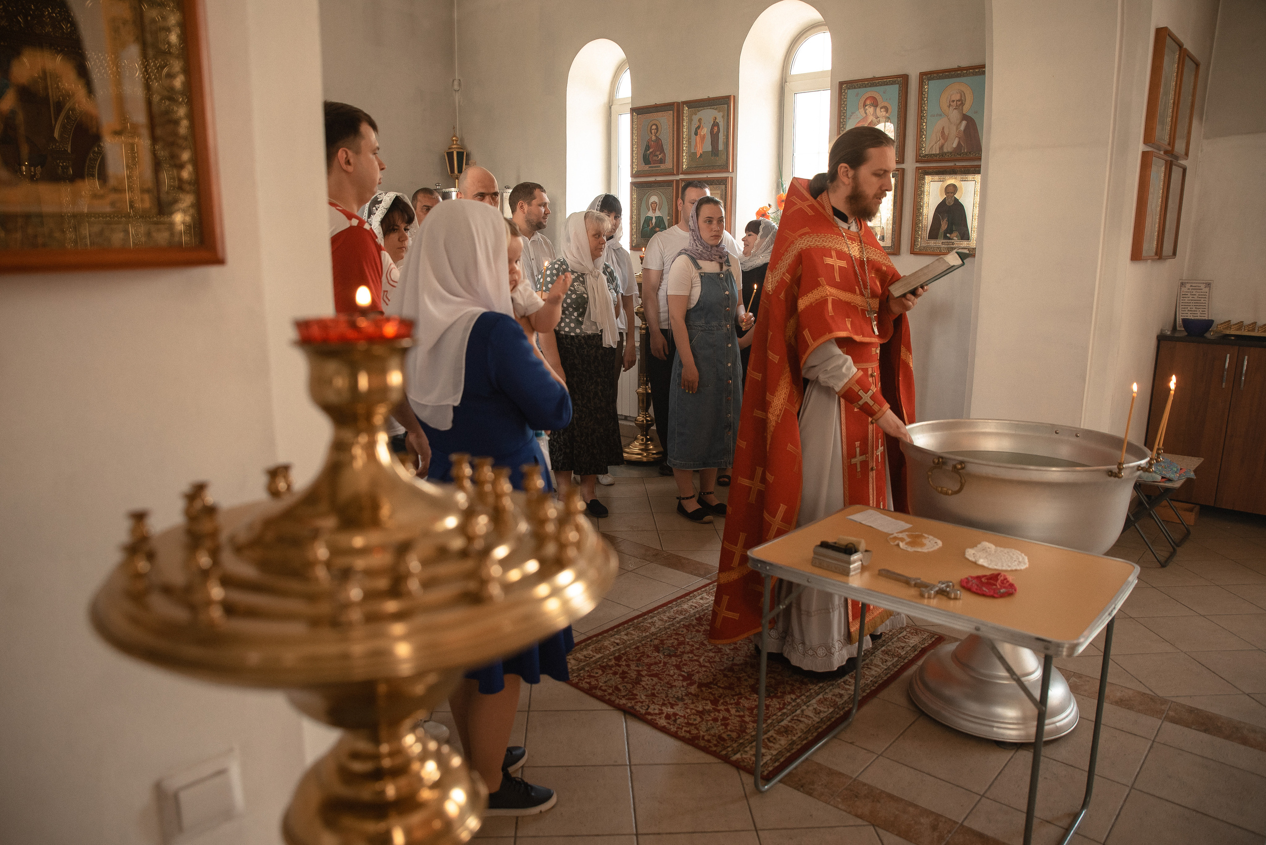 Крещение Евы. Фотограф Таинства Крещения в Саратове Ильченко Артем