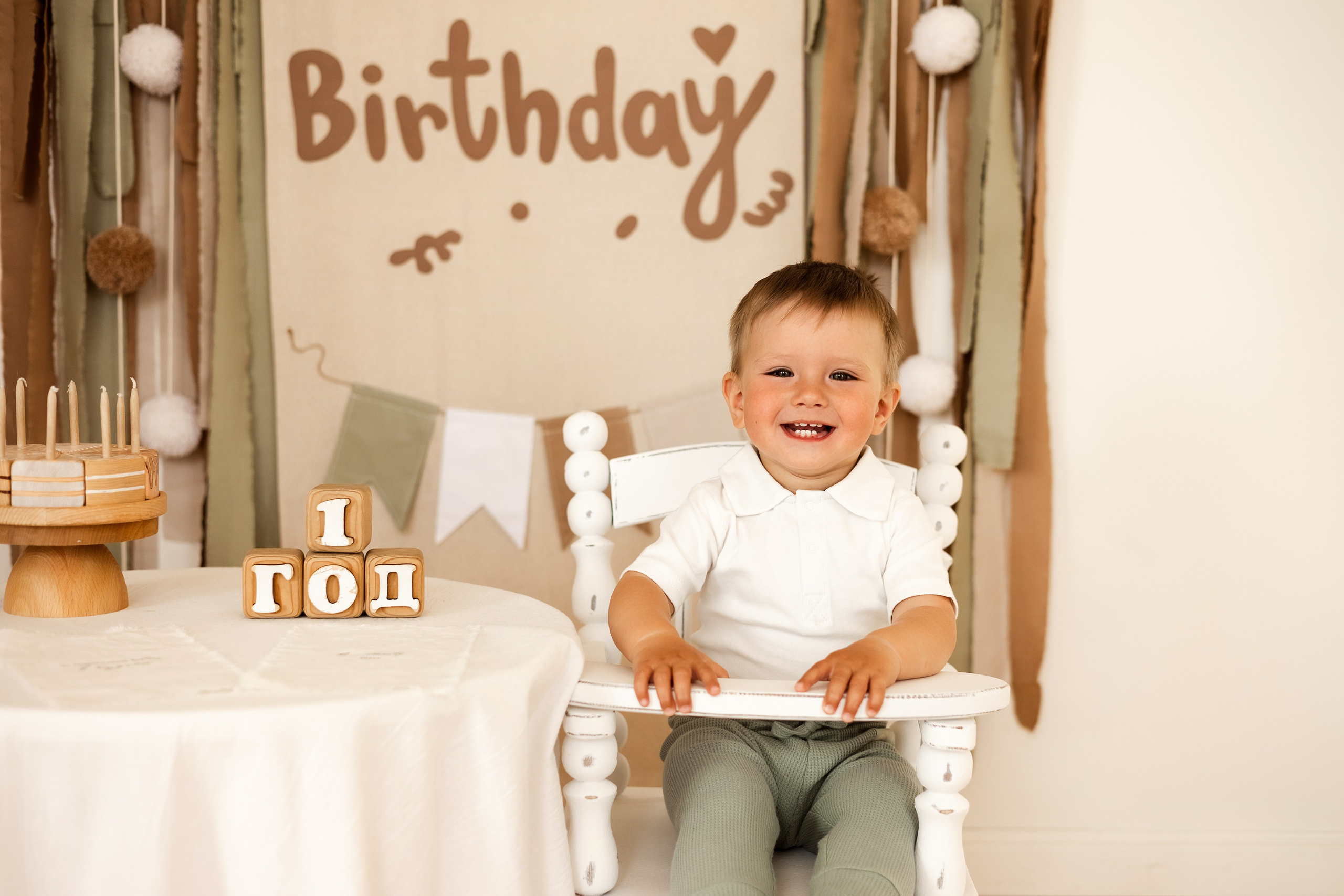 Съемка годовасия в студии Молоко. Семейный фотограф в Екатеринбурге Маргарита Курносова