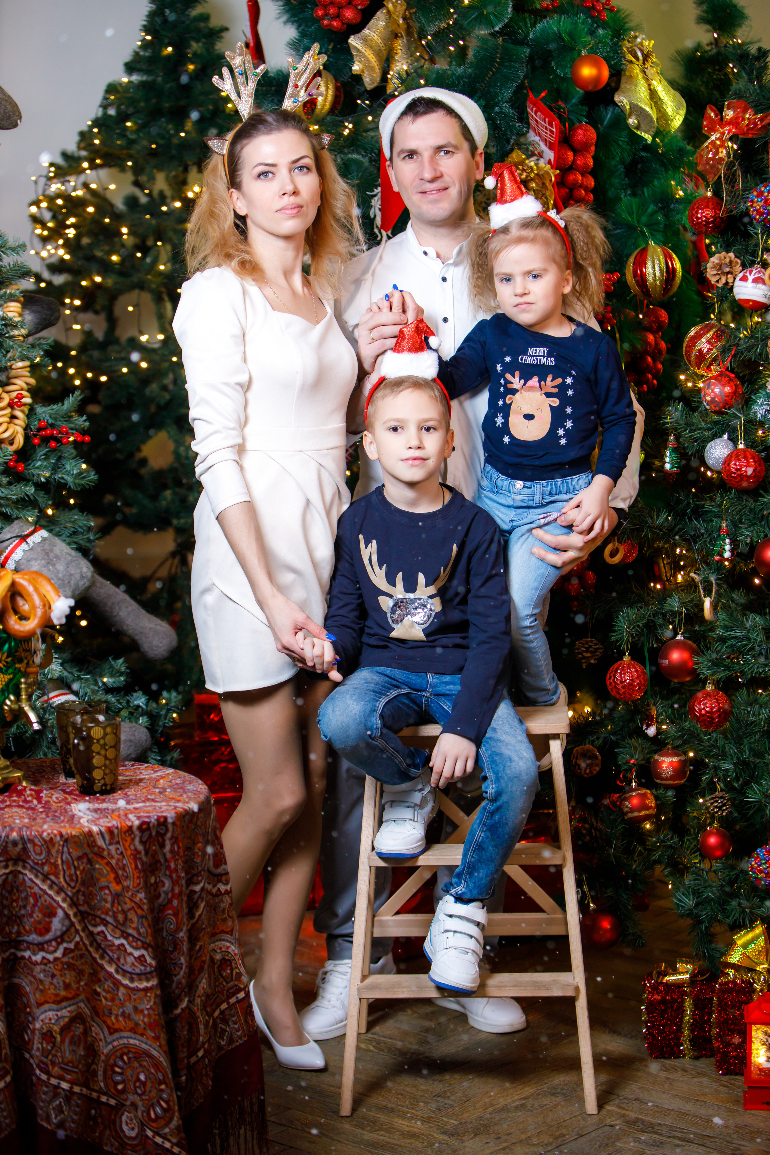 Новогодняя фотосессия в студии. Профессиональная фото и видеосъемка. Москва