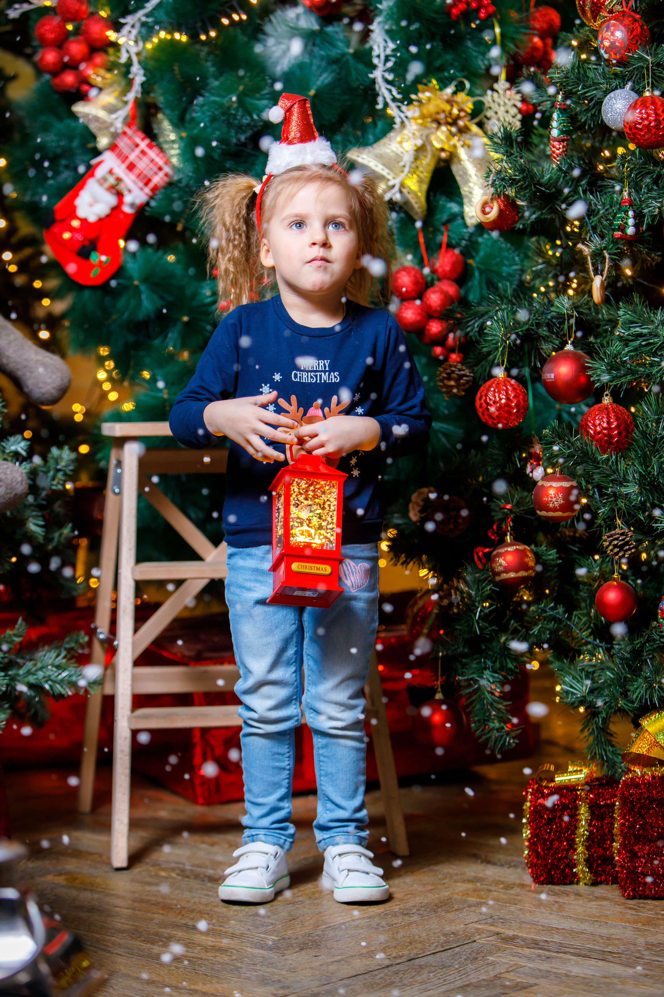 Новогодняя фотосессия в студии. Профессиональная фото и видеосъемка. Москва