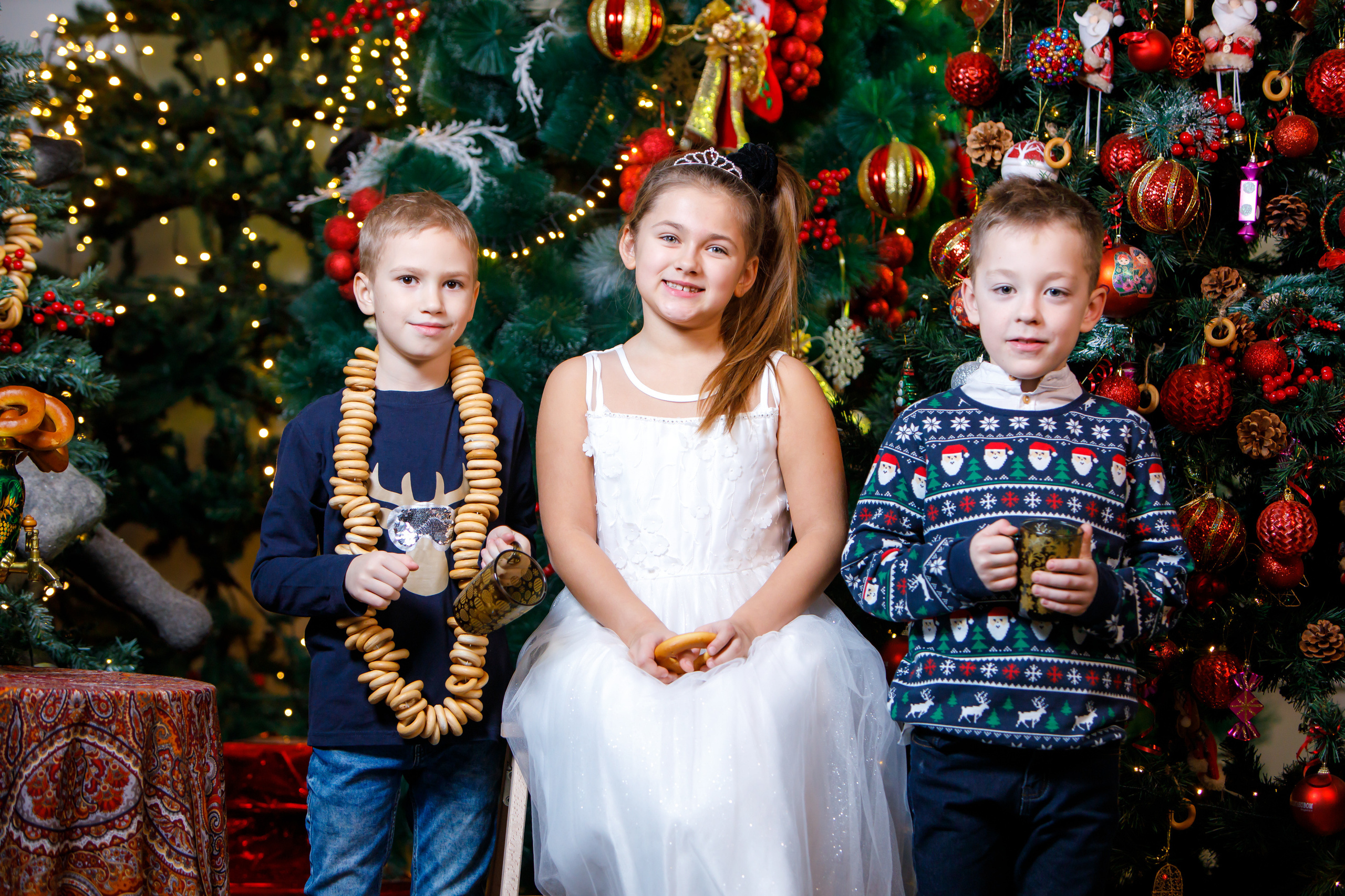 Новогодняя фотосессия в студии. Профессиональная фото и видеосъемка. Москва