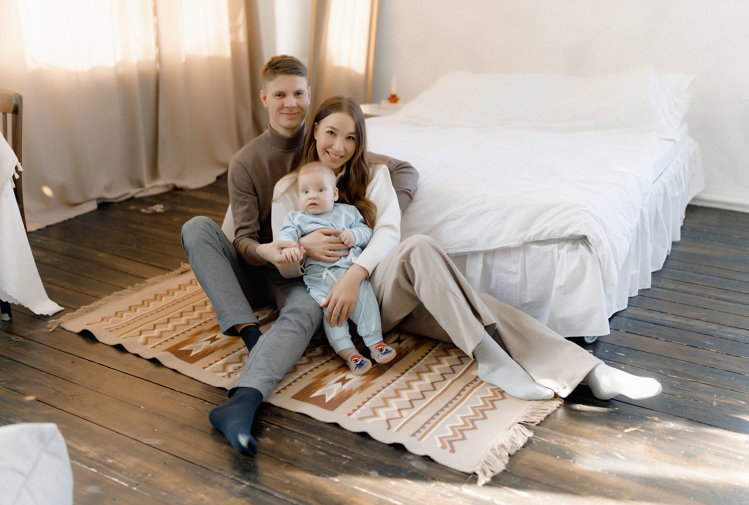 Таня  Ильнур и их маленький босс Тимур. Свадебный и семейный фотограф в Казани и Волжске