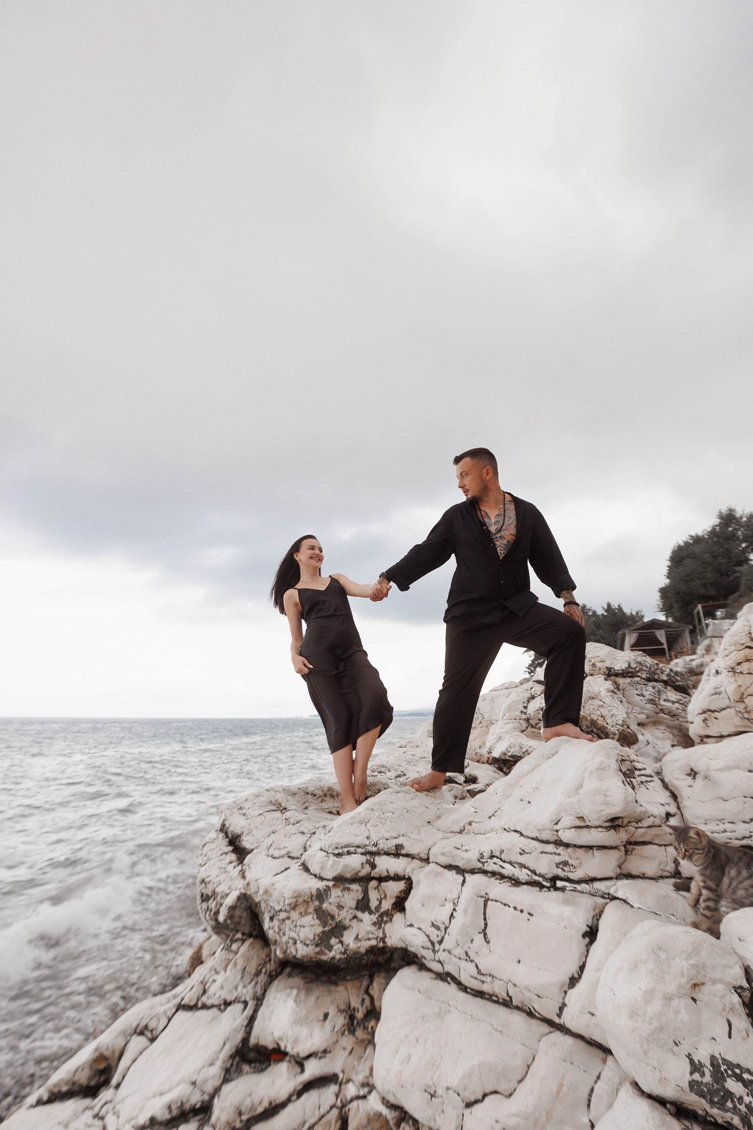 Парная фотосессия у моря. Свадебный и семейный фотограф в Сочи Денис Вялов