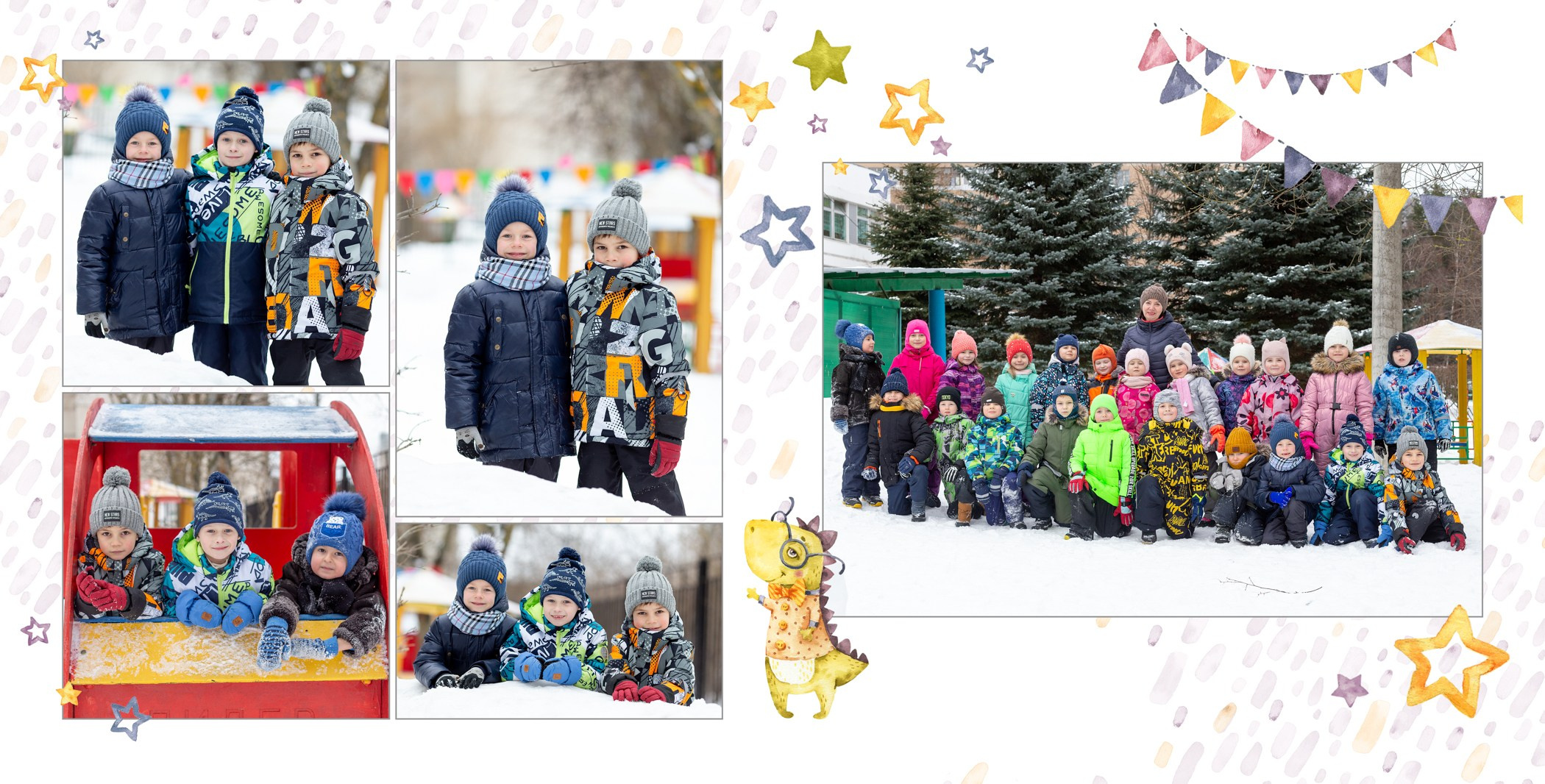 Детский сад. Годовое сопровождение + доп развороты. Школьный фотограф в Зеленограде и Москве Оксана Гусева