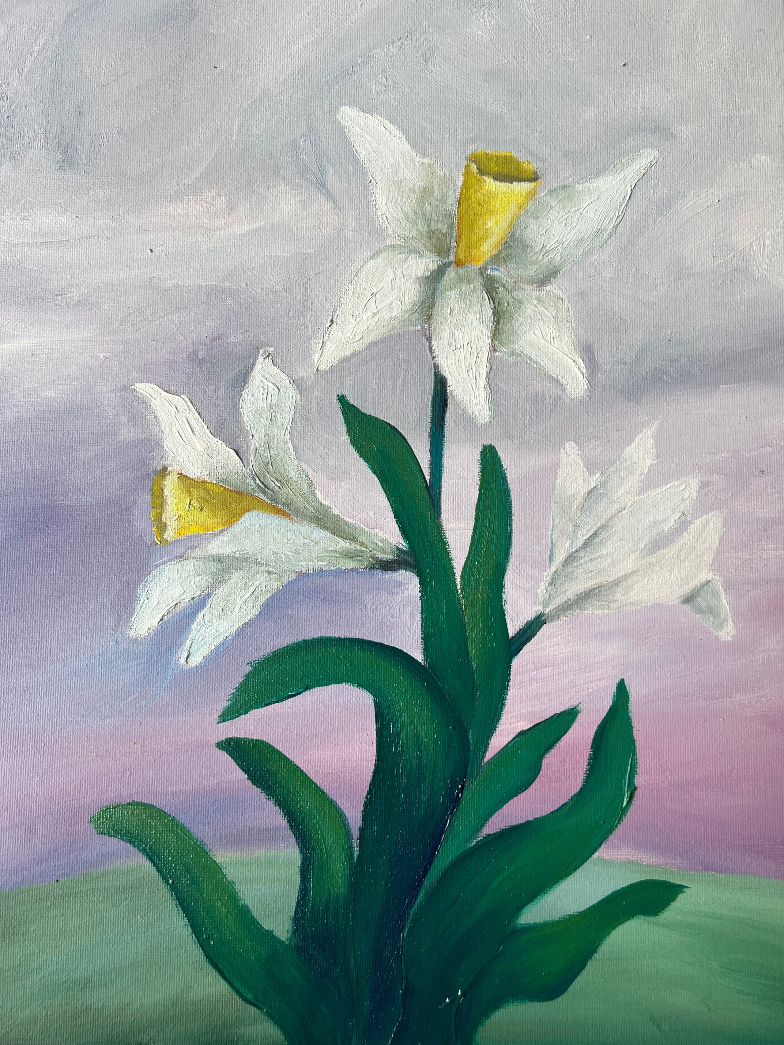 Title: Daffodils Material: Oil on canvas Size: 40 x 30 cm Year: 2023