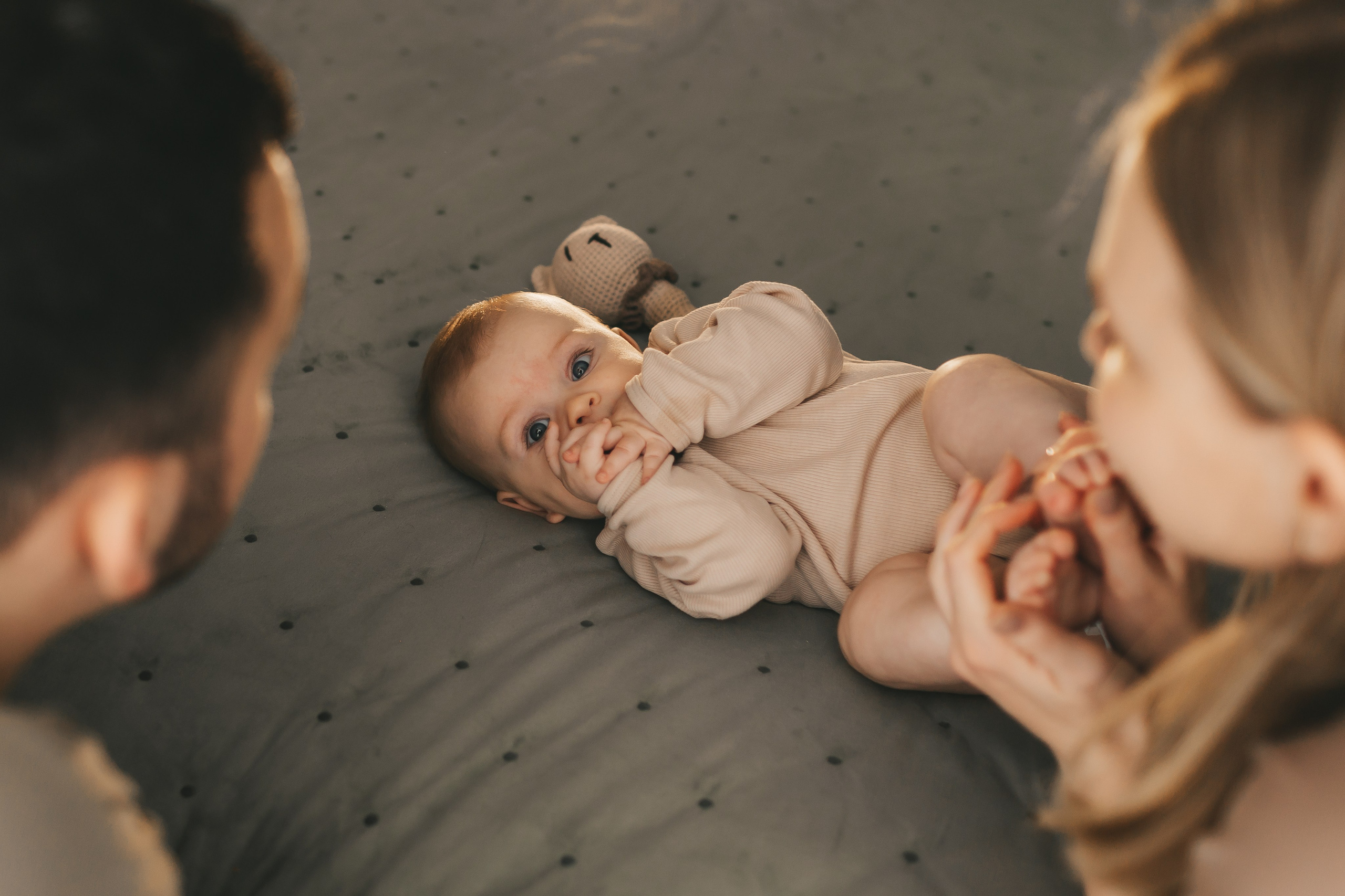 Женя, Юля и Вероника (домашняя фотосессия). Семейный и детский фотограф и видеограф в Москве, Дрокина Наталья