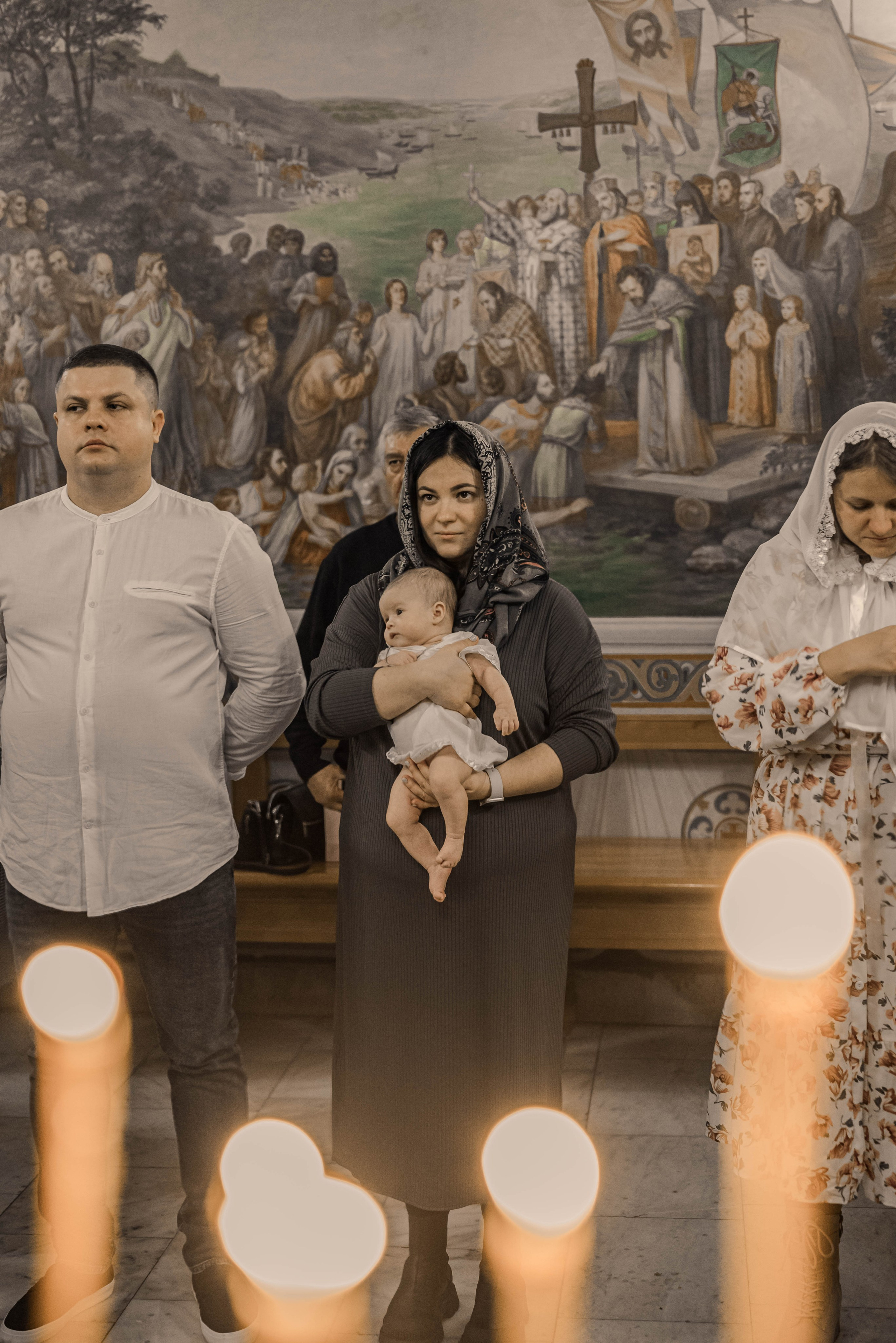 Крещение (мама Регина). Семейный и детский фотограф Москва