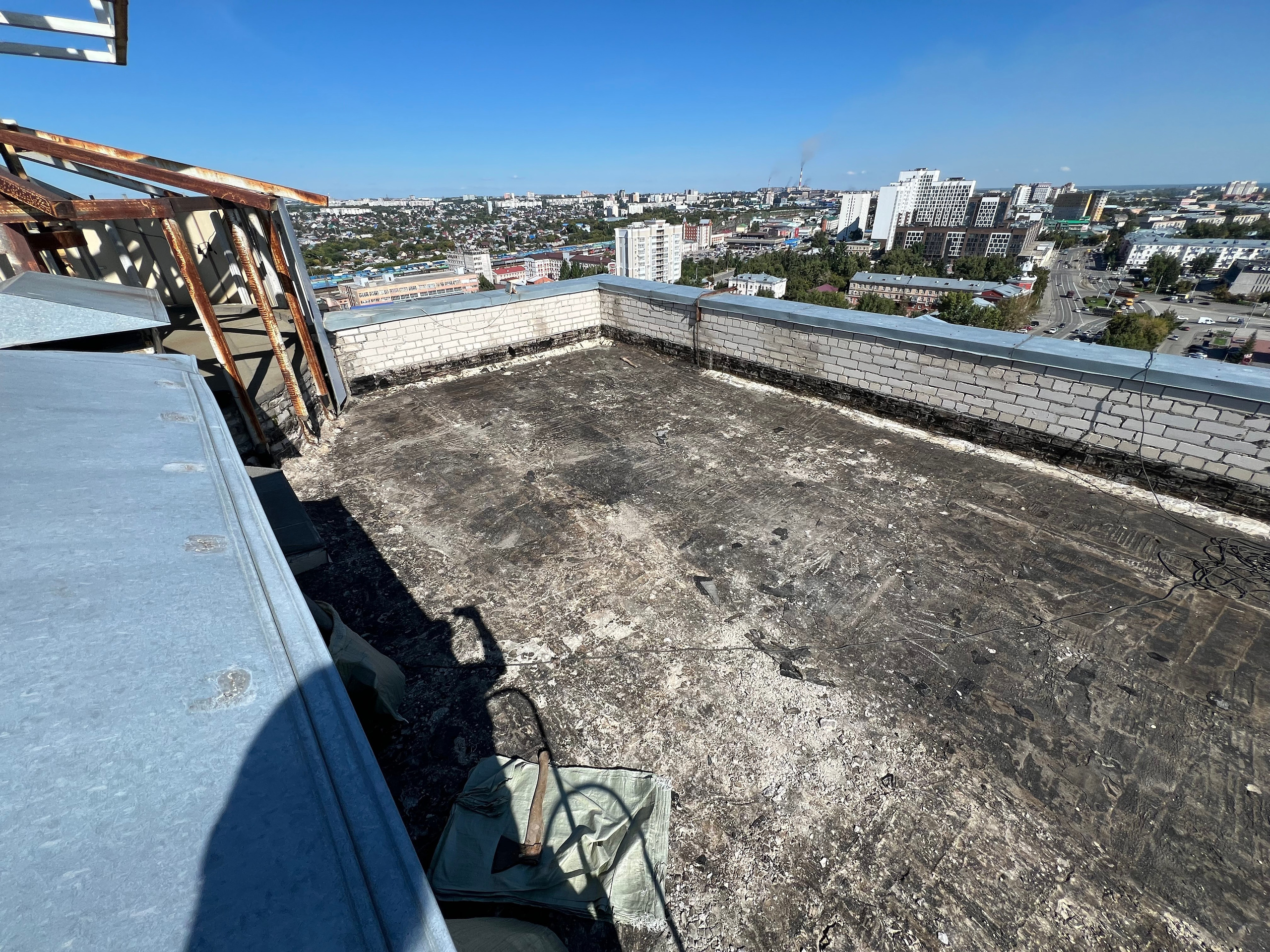 ТСЖ Строителей 33 Монтаж наплавляемой кровли