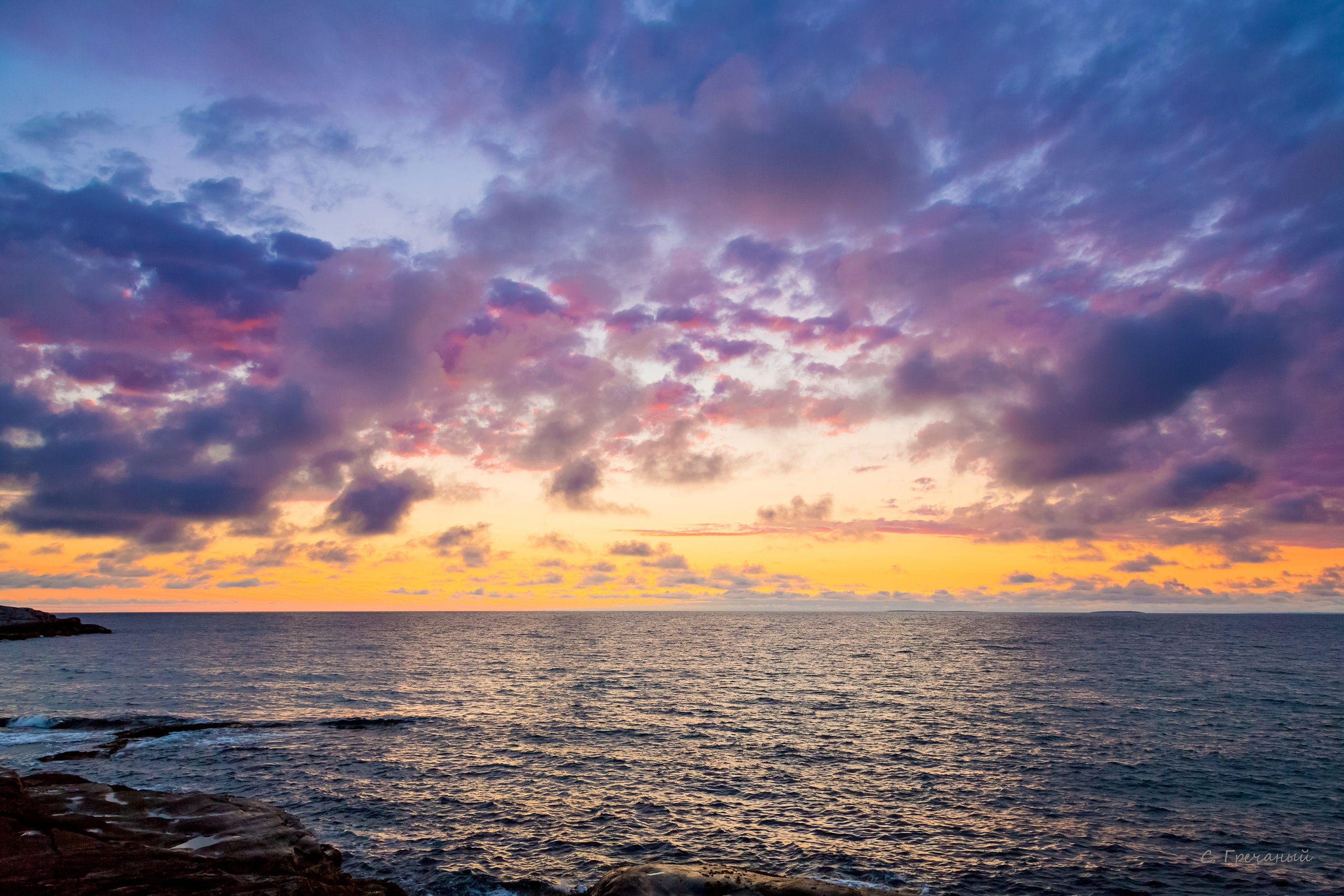 Солнечные ночи Крайнего Севера. Пейзажи Крайнего Севера. Баренцево море, Рыбачий, Средний, Немецкий