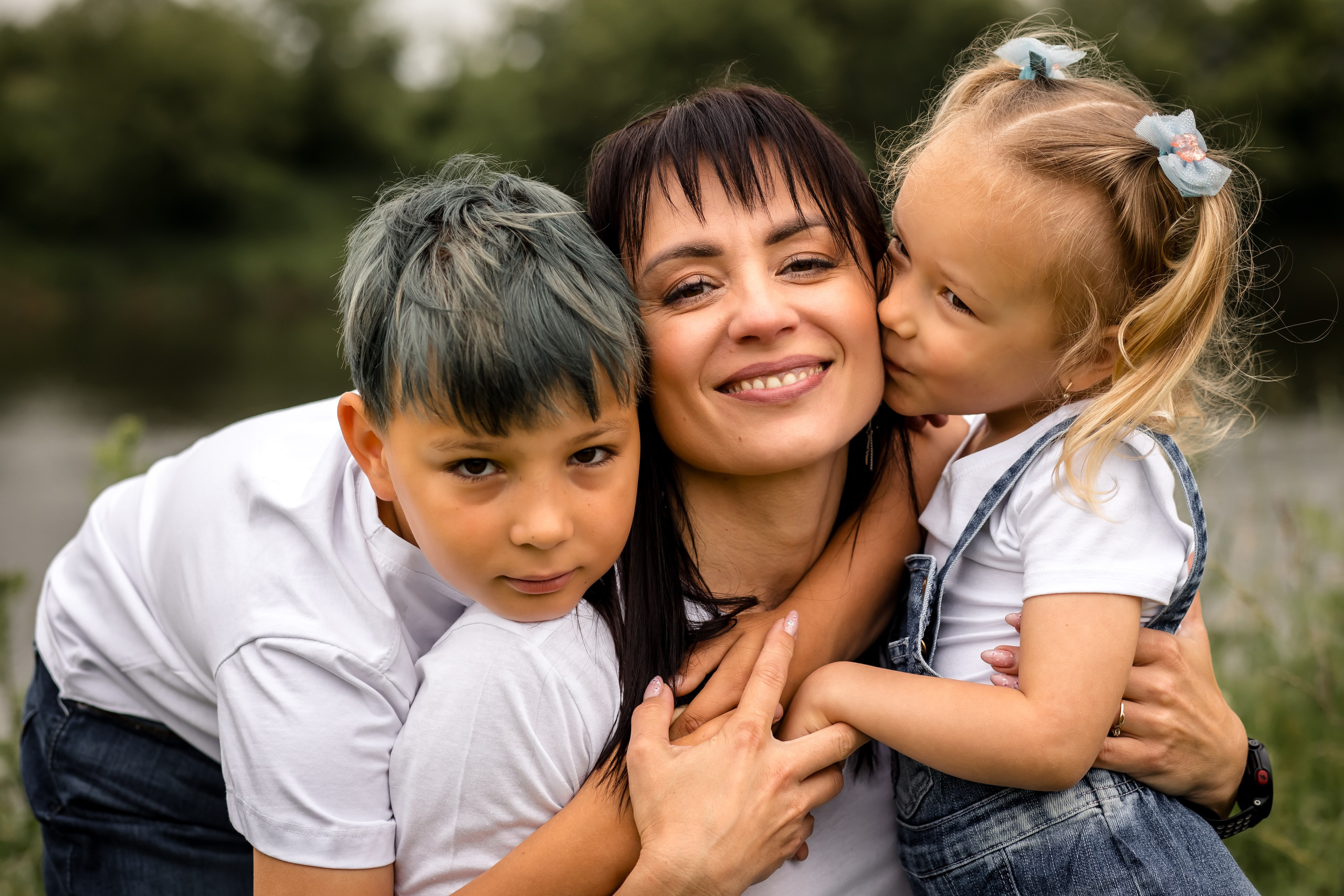 Катя с детками