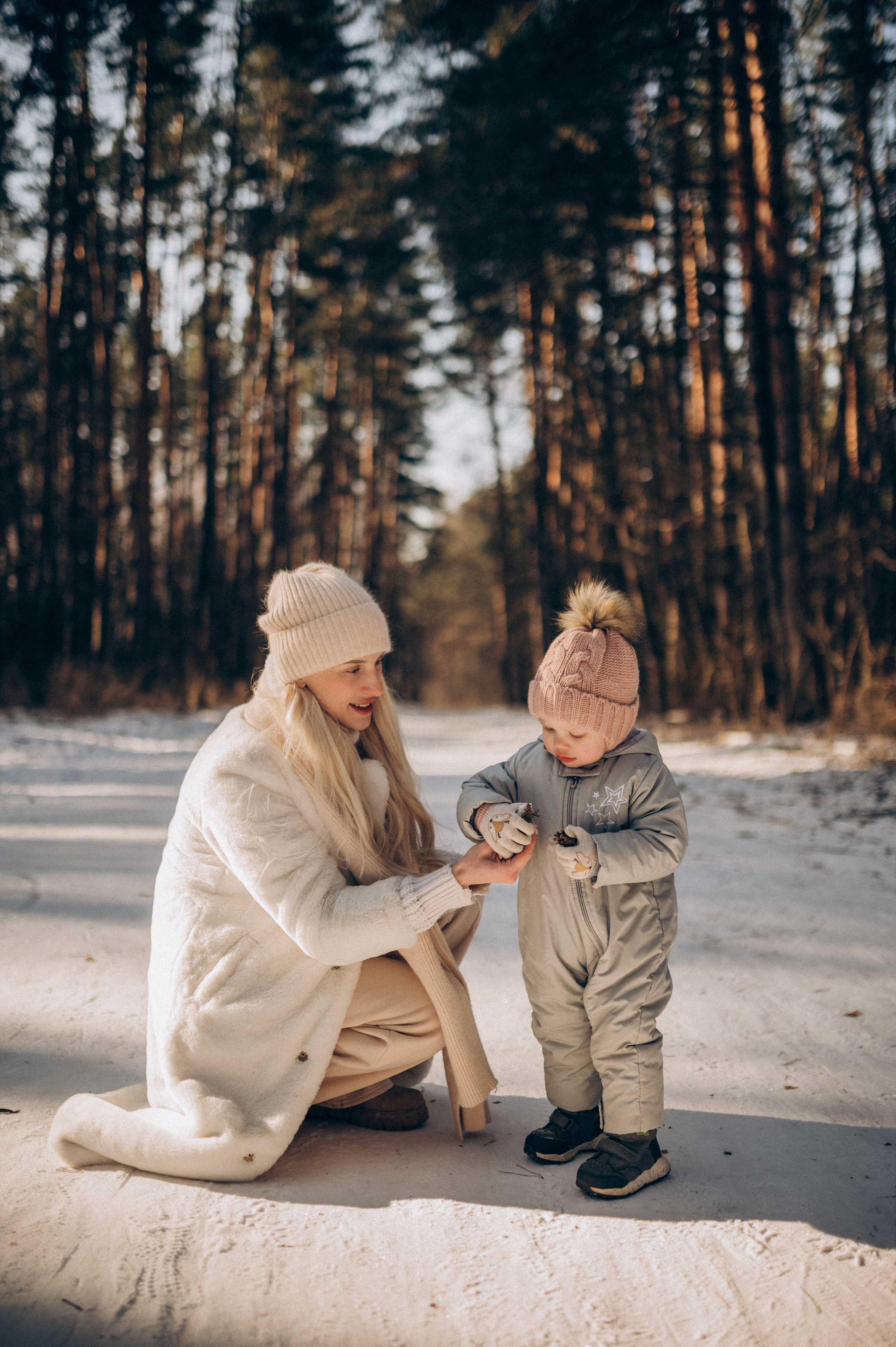 Зимняя фотосессия в лесу. Семейный фотограф в Домодедово и Москве Елена Пичугина