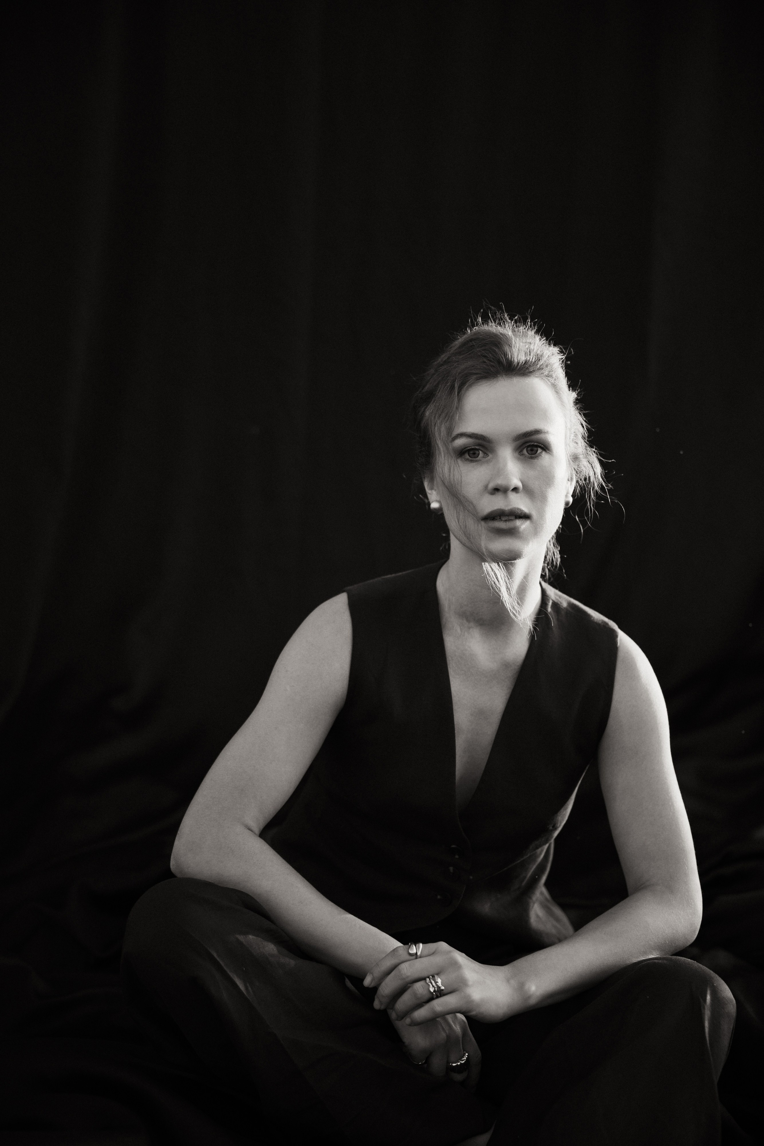 Фэшн съёмка в поле