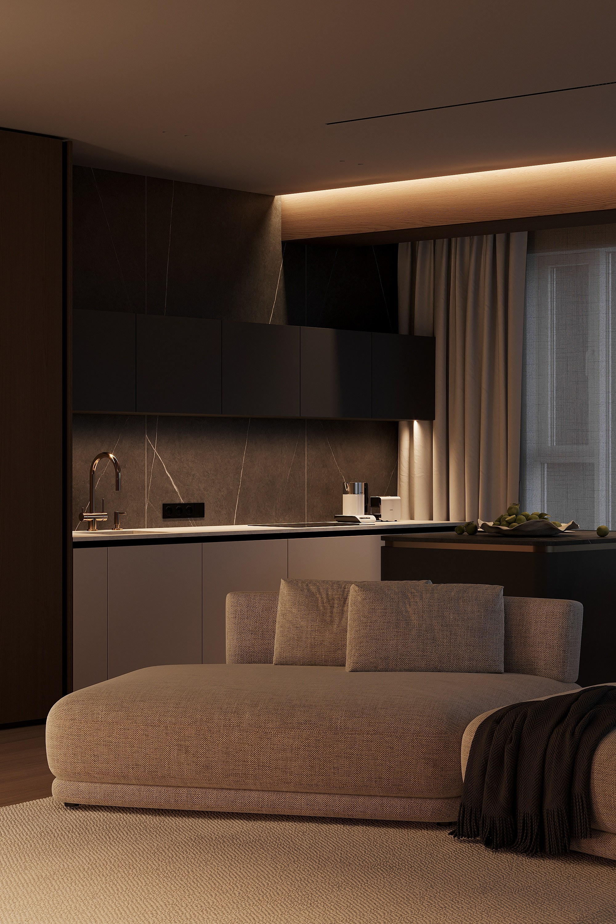 ЖК Sky House. Студия дизайна интерьера mono moon в Москве