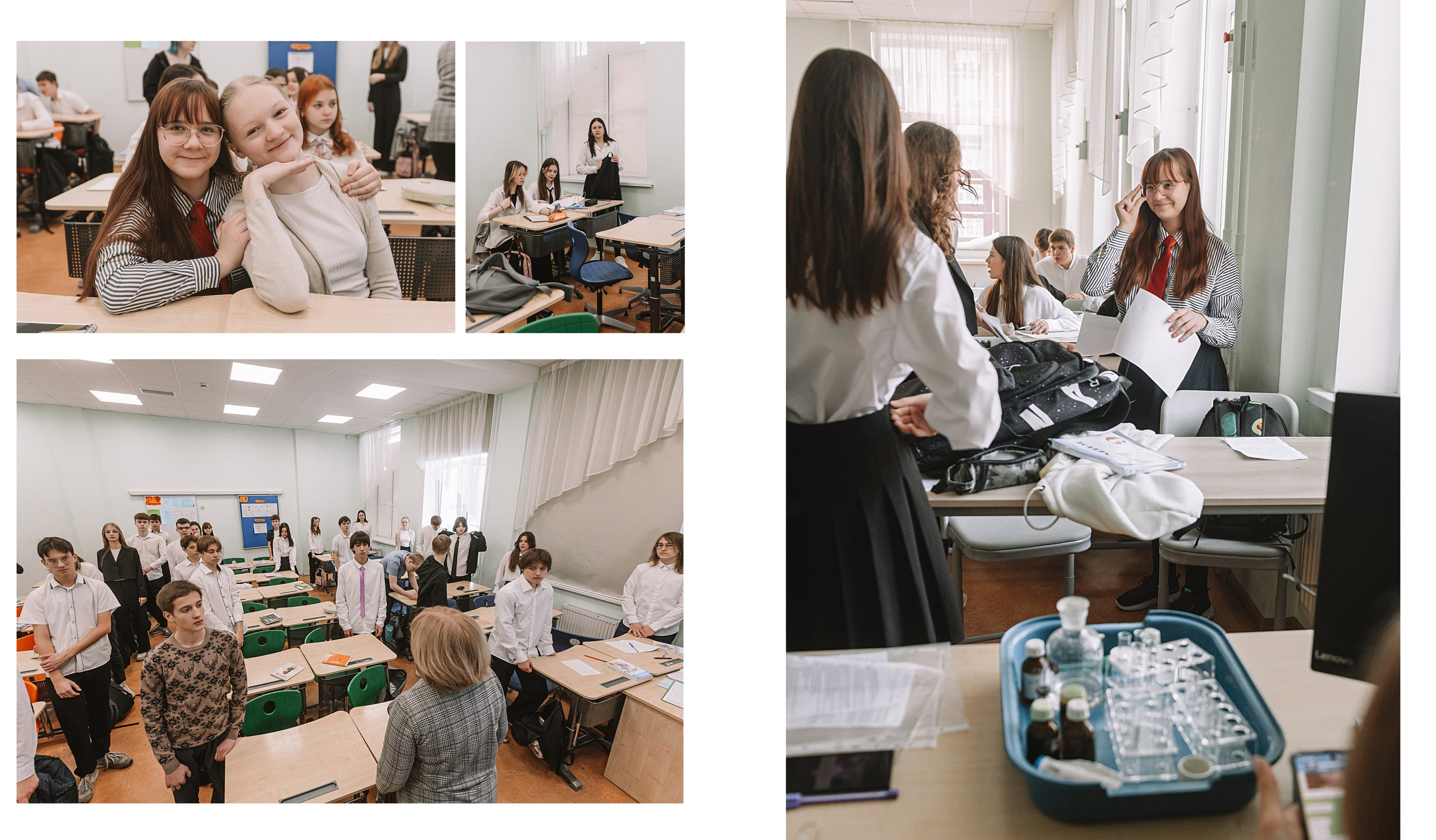 Макет фотокниги Один день в школе, 9 класс. Семейный фотограф Тюмень, фотограф на роды Салмина Мария