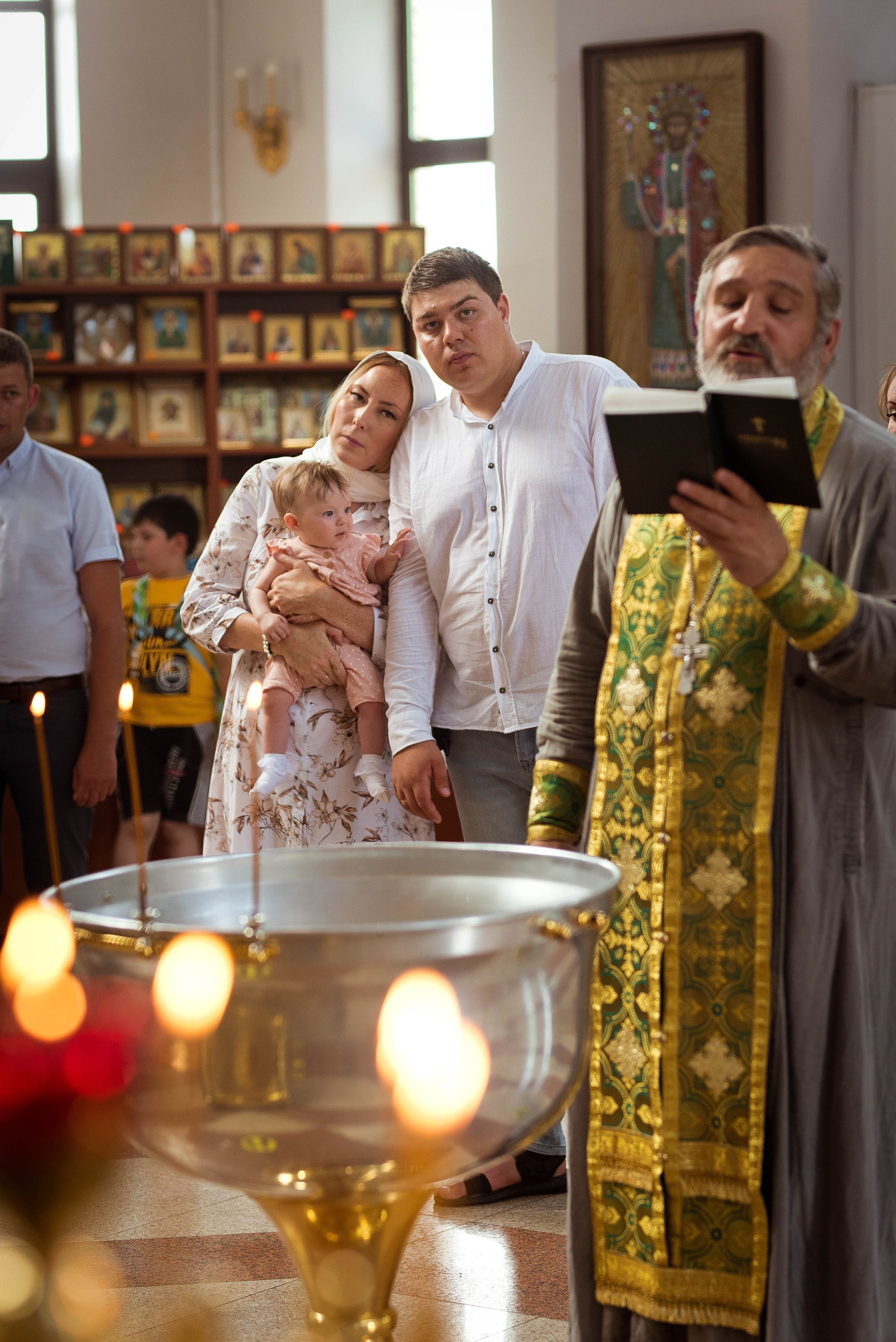 Крещение Варвары. Свадебный и семейный фотограф Яна Стражева. Волгоград, Москва