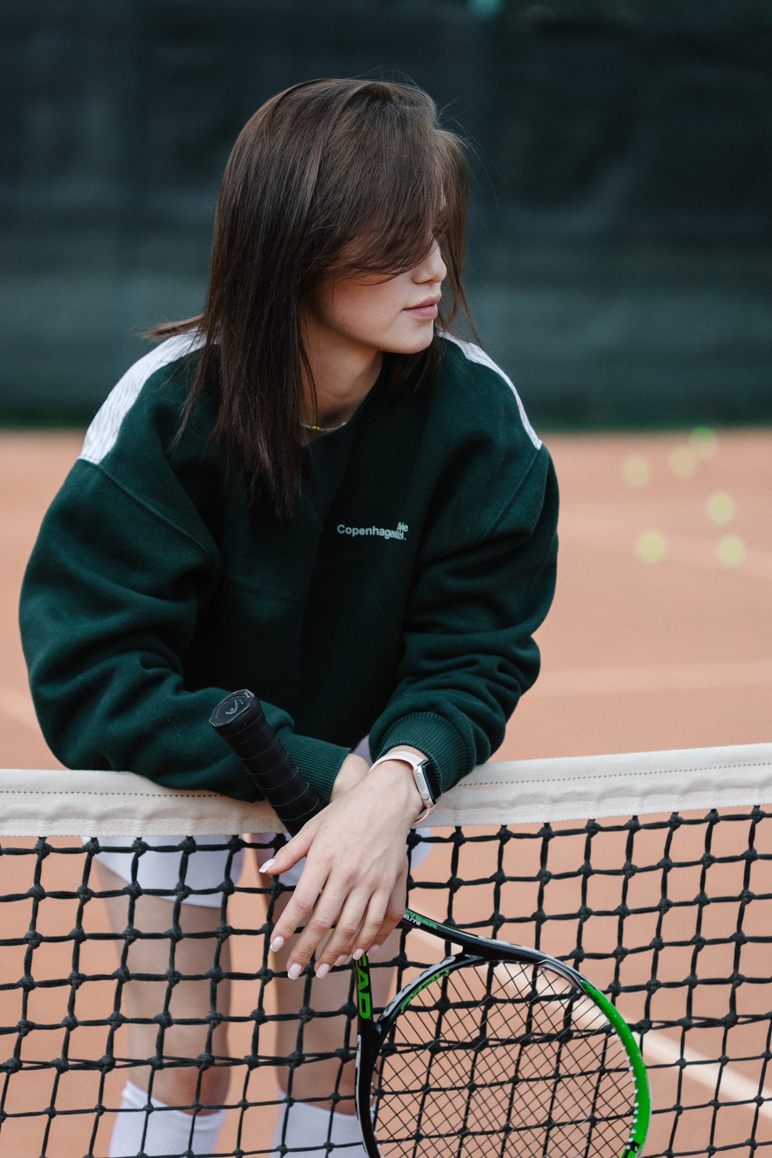 Настя на теннисном корте. Свадебный и семейный фотограф в Самаре