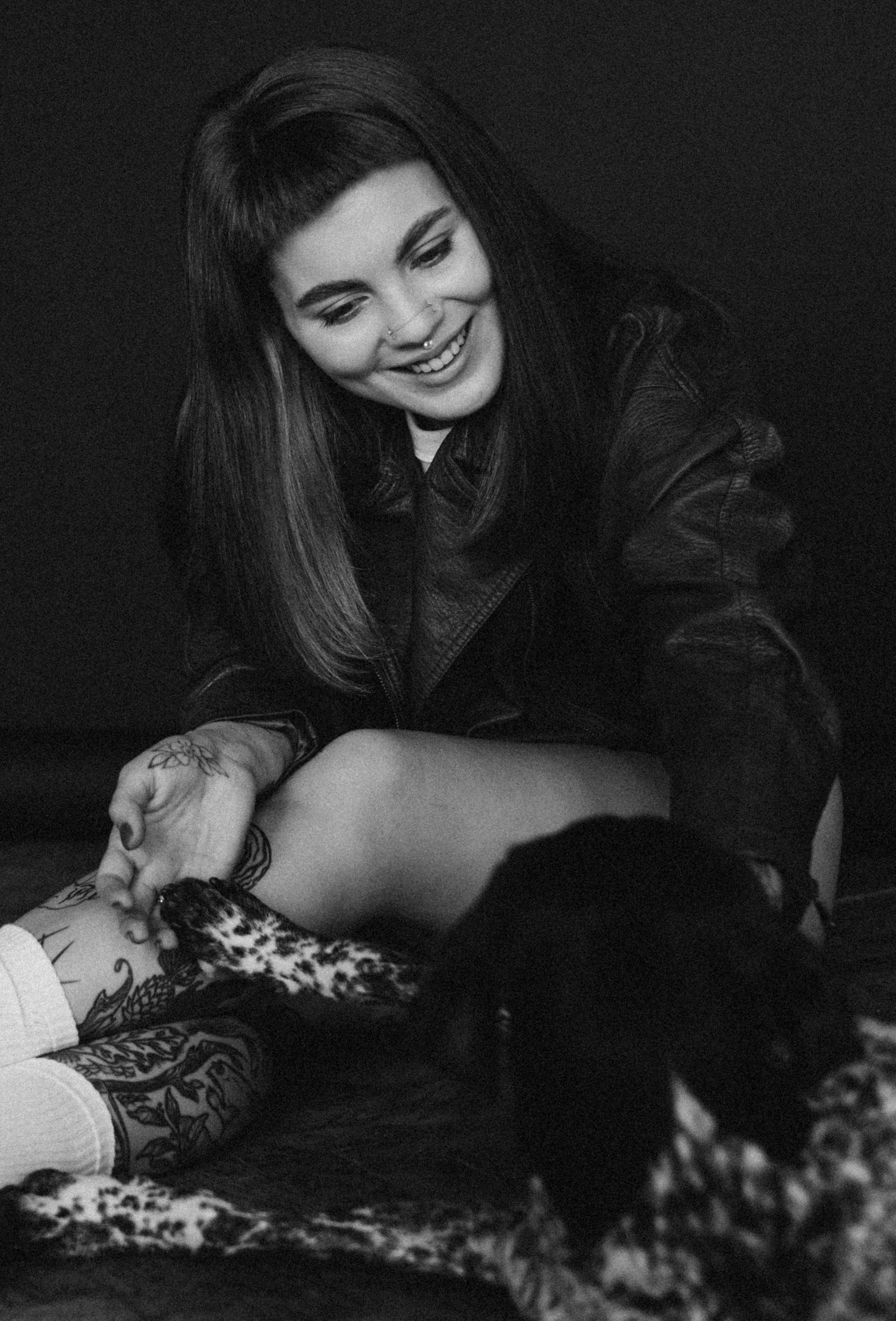 Мироша и её Хантер, Рик и Тэя. Семейный фотограф и анималист в Москве Анна Иванова