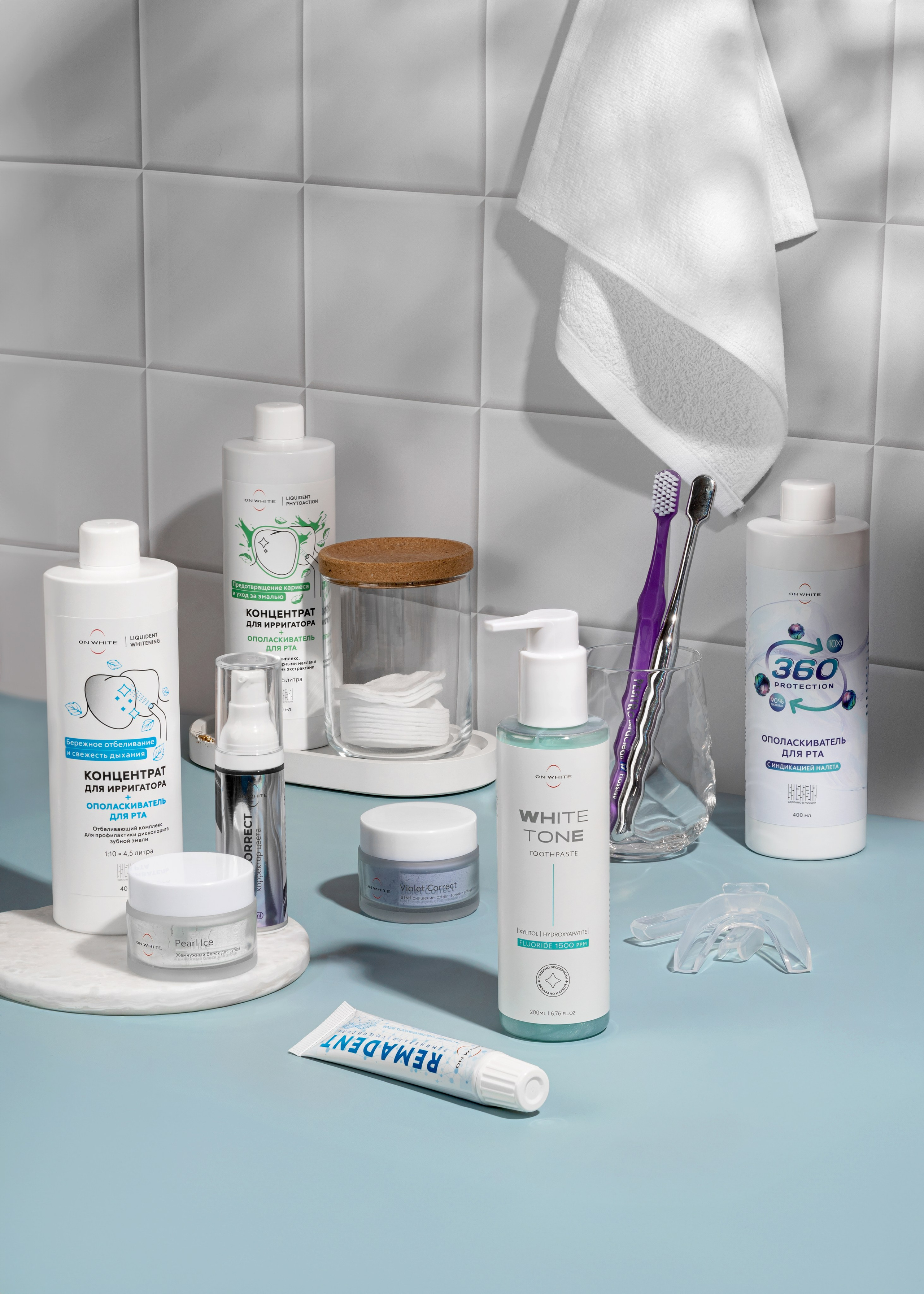 On White зубная паста. Екатерина Лементуева фуд-фотограф, предметный фотограф, Новосибирск