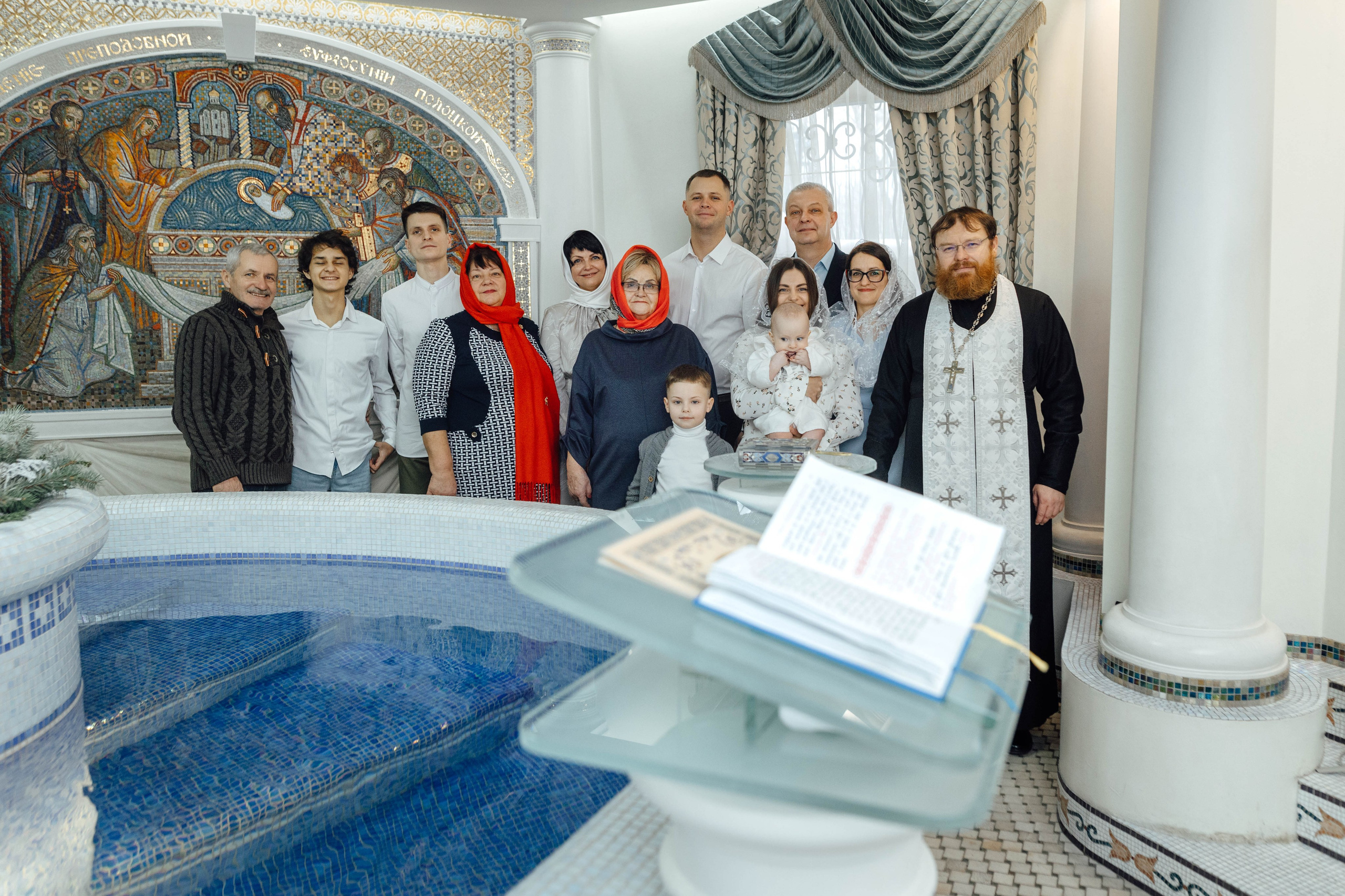 Крещение Матвея, храм Святой Троицы, декабрь 2025
