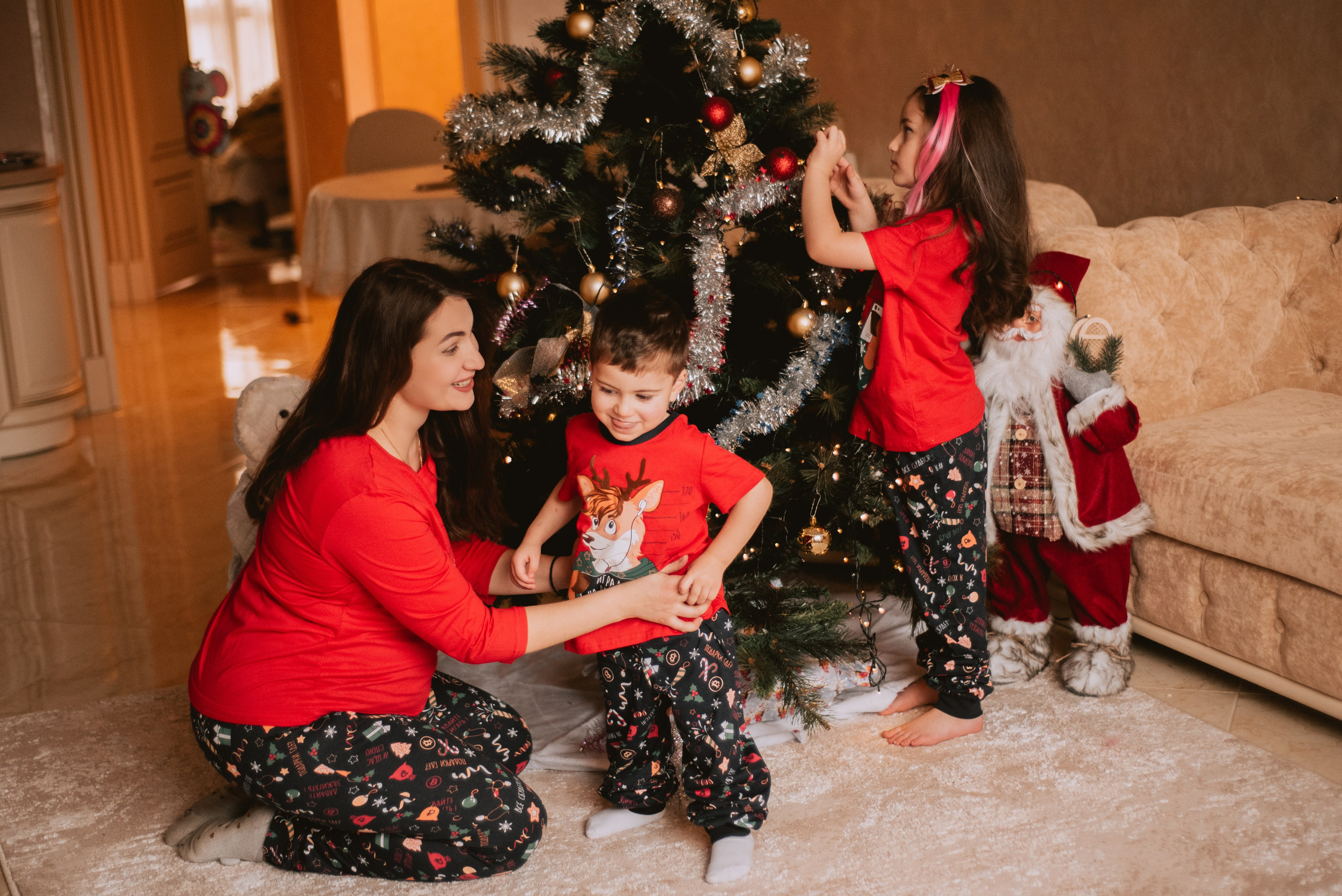 Новый год ДОМА. Семейный и женский фотограф Лоо Краснодар Сочи Энем Татьяна Трибурт