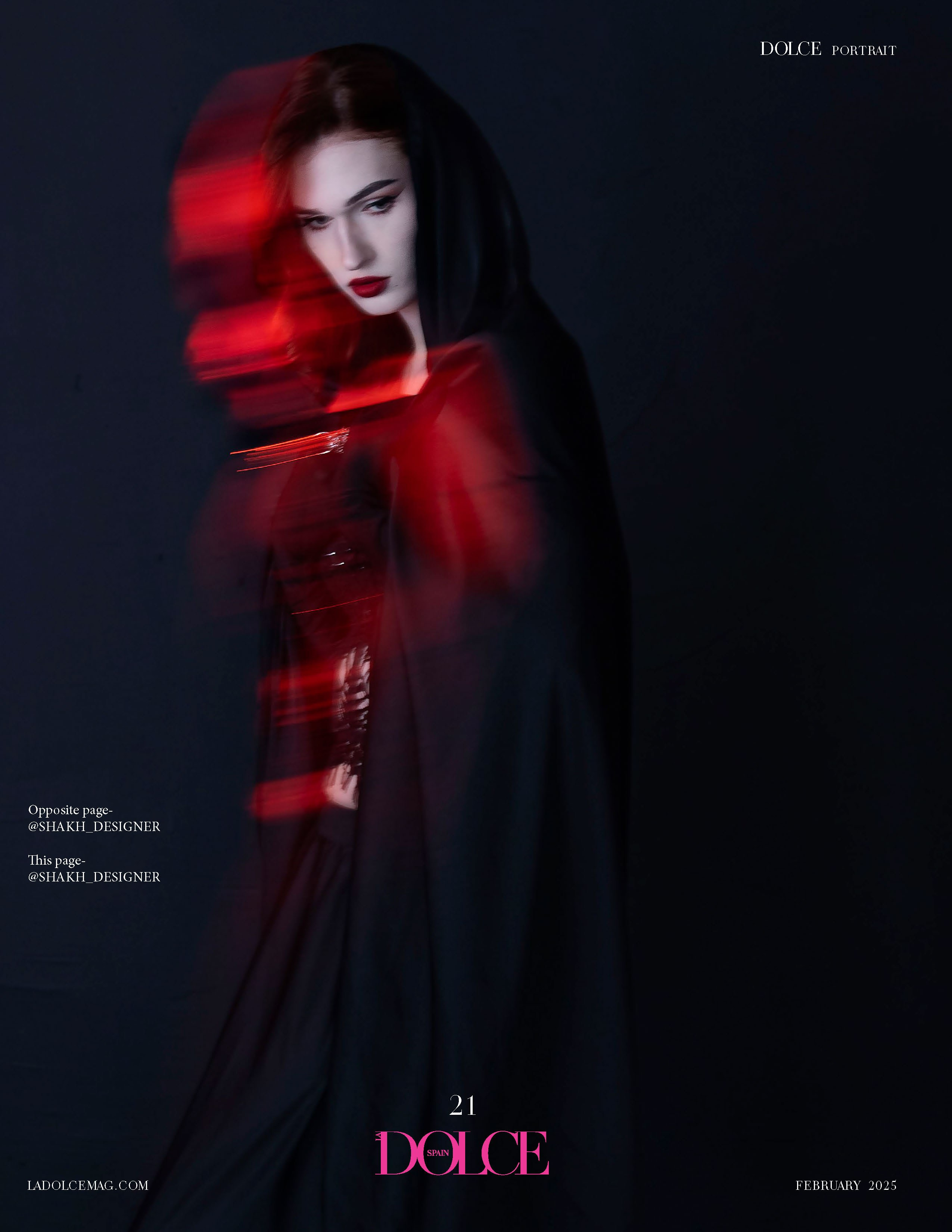 Вамп. Публикация в DOLCE magazine. Портретный фотограф в Санкт-Петербурге Савельева Ольга