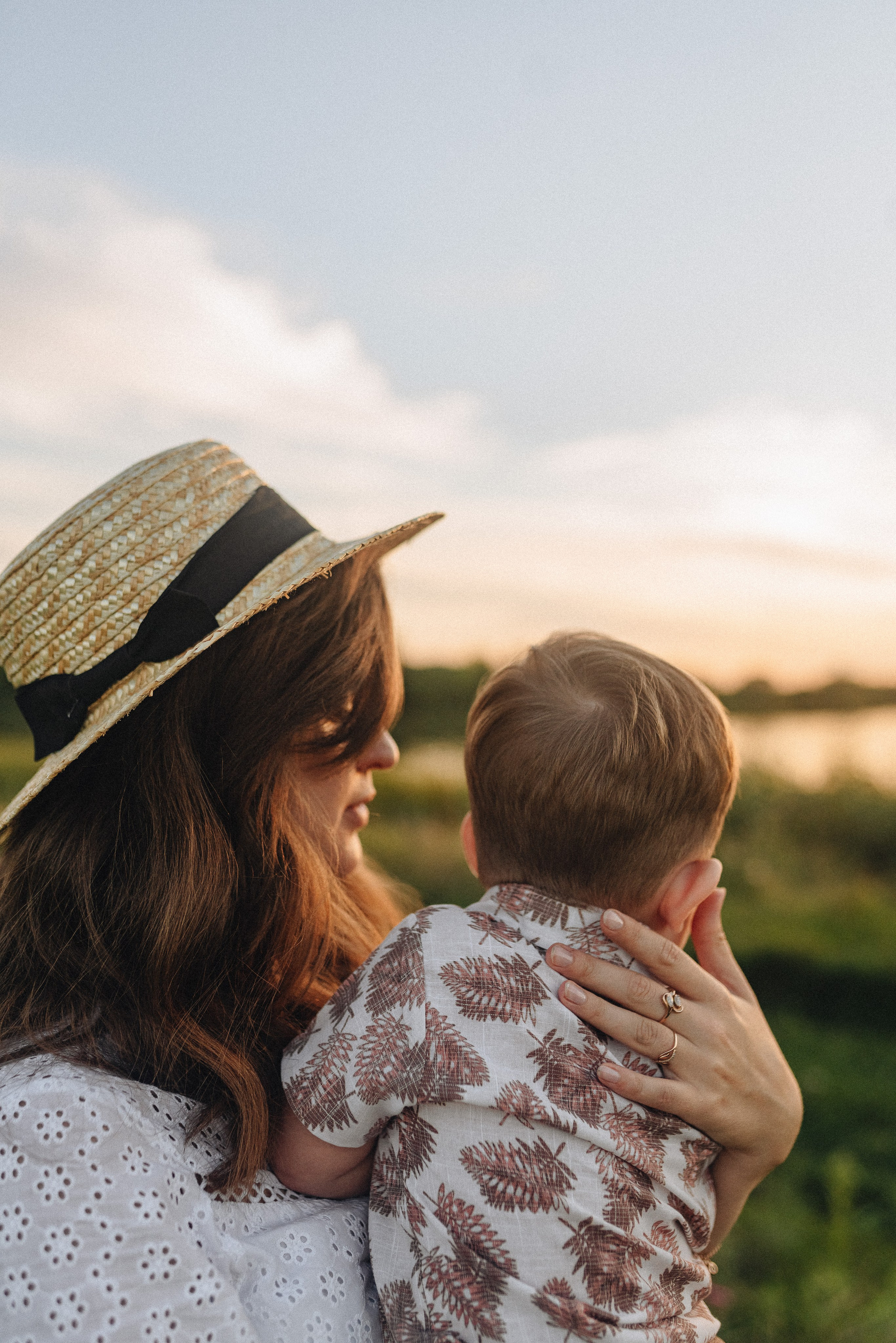 Светлана, Сергей и Женя | Семейная съемка на закате. Фотограф Карина Шмулёва. Воронеж и область