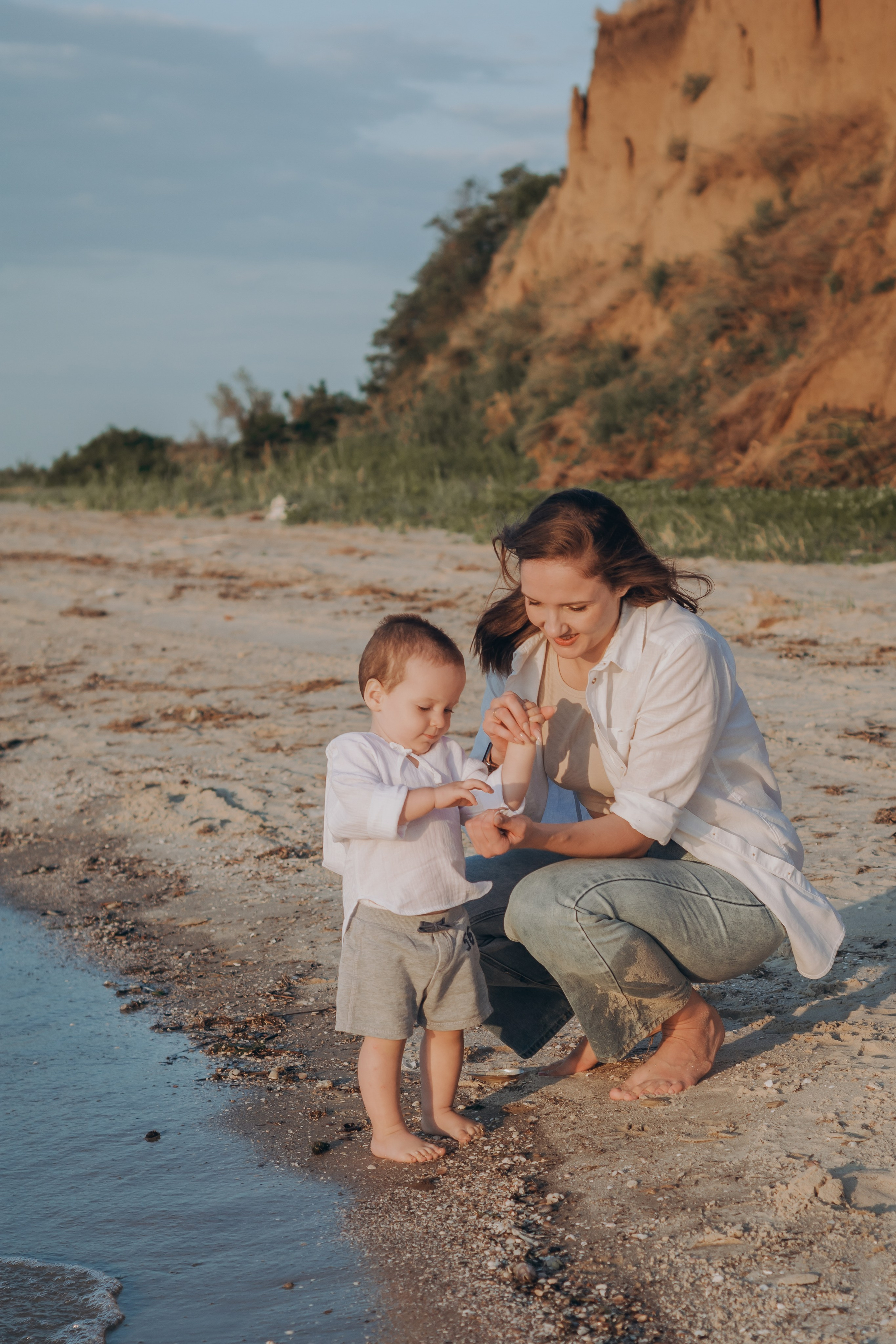 Фотосессия прогулки у моря. Семейный и детский фотограф Кущ Наташа