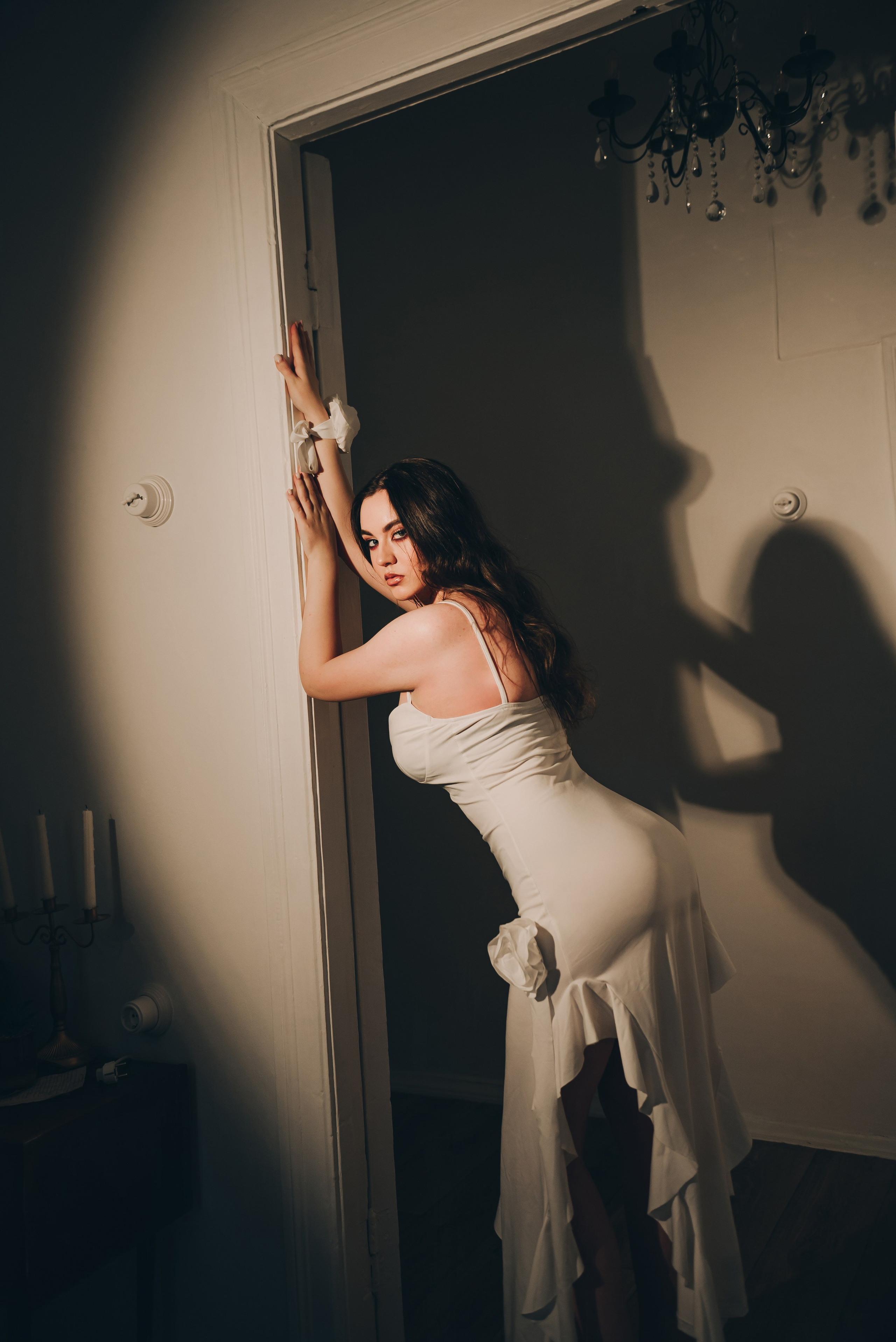 Женская фотосессия в элегантном платье в г. Кемерово