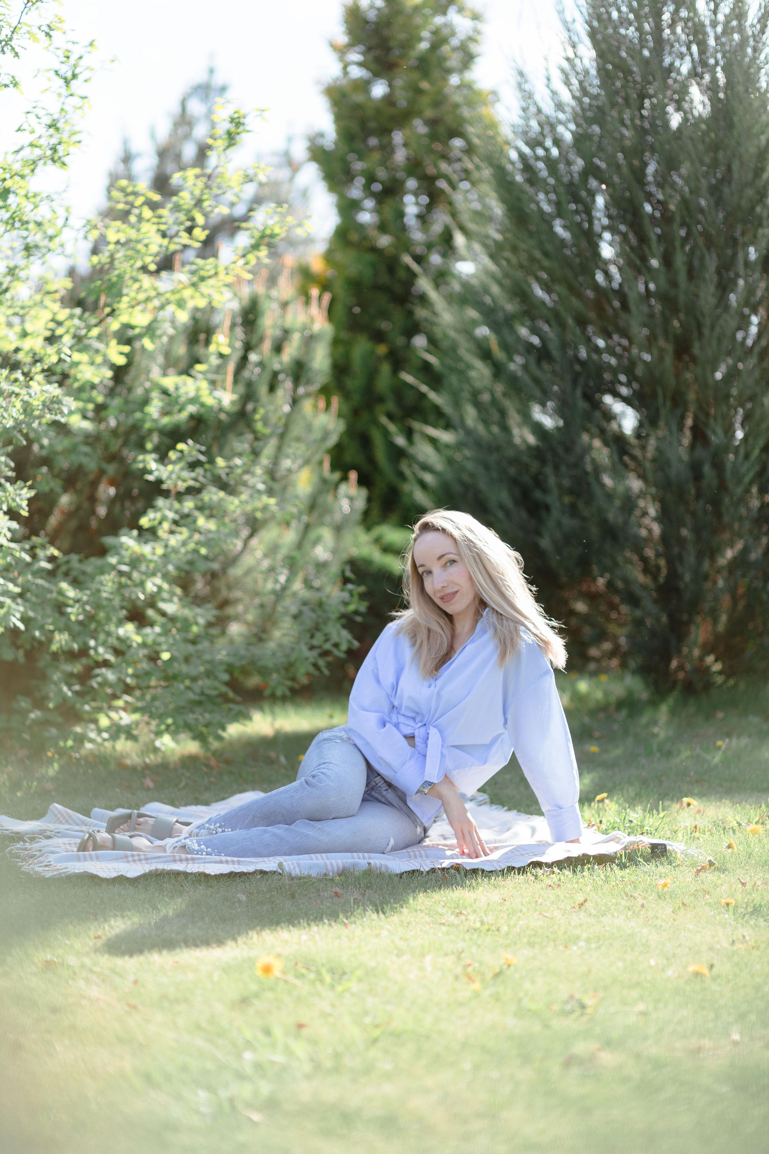 Apple trees in bloom. Home