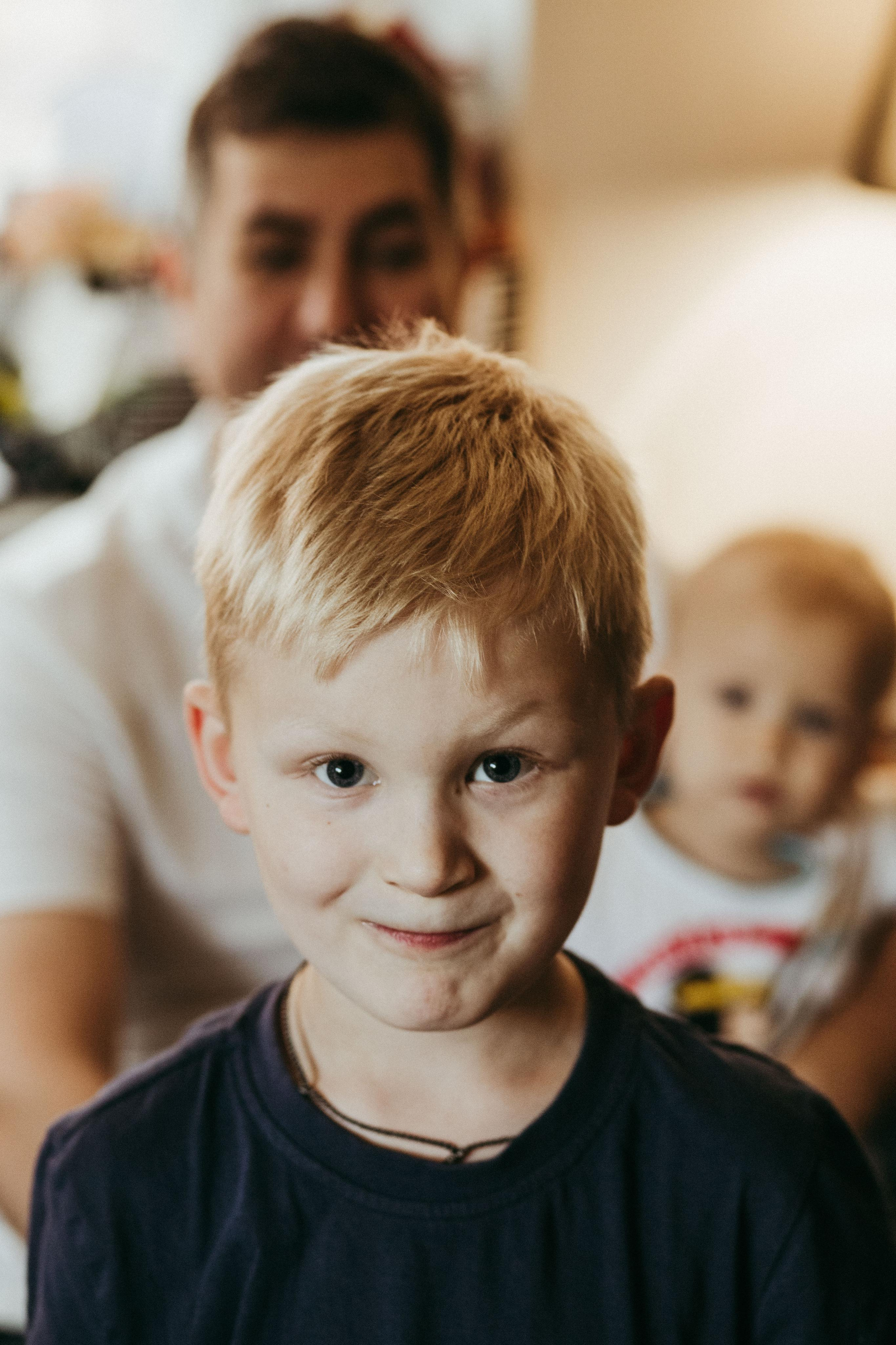 Italian family. Home